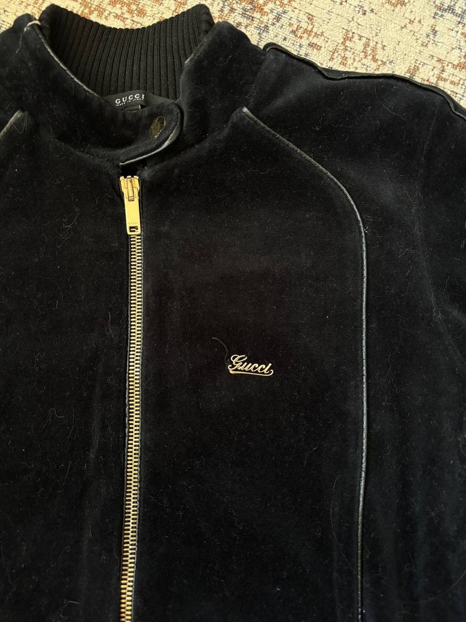 Gucci Gucci x Tom Ford Vintage women zip velour sweater 00's Size M / US 6-8 / IT 42-44 - 3 Thumbnail
