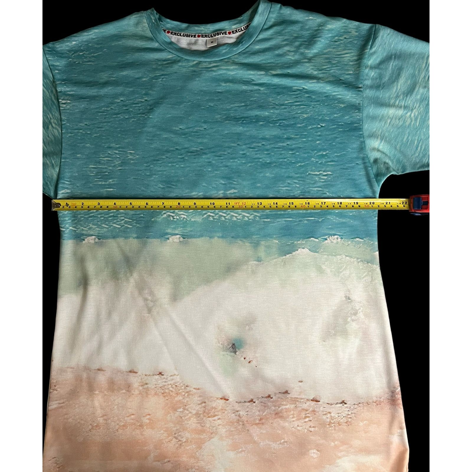 Other Women's Casual Beach Wave Surf Print Short Sleeve Shirt Size XXL / US 16-18 / IT 52-54 - 7 Thumbnail