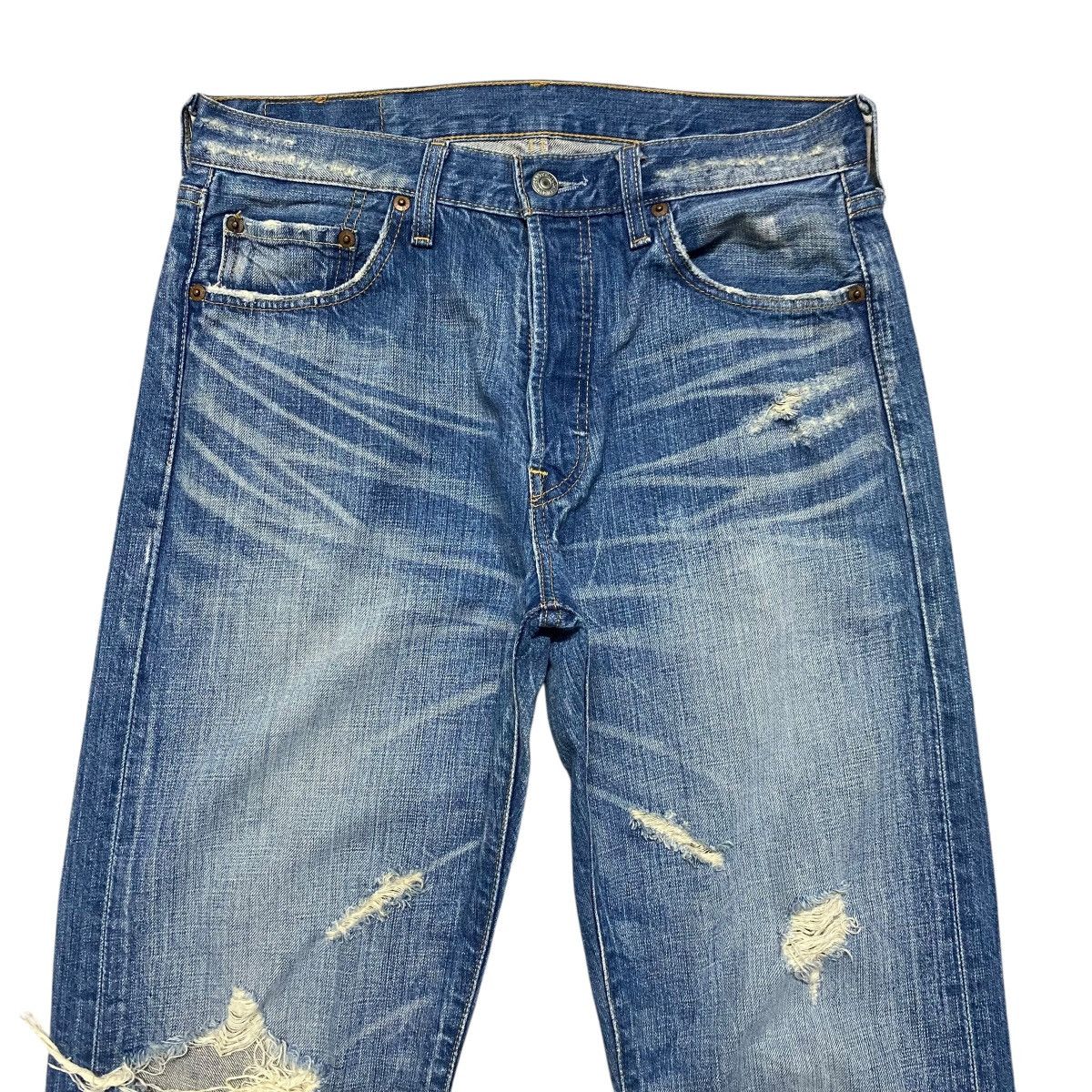 Levi's Vintage Levis 501 Thrashed Jeans Size US 31 - 3 Thumbnail