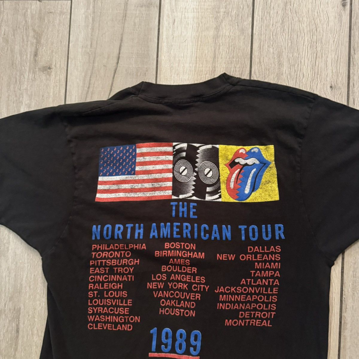 Band Tees × Nike × Stussy Crazy Vintage 1989 Distressed Rolling Stones Band Tour Tee Size M / US 6-8 / IT 42-44 - 22 Thumbnail