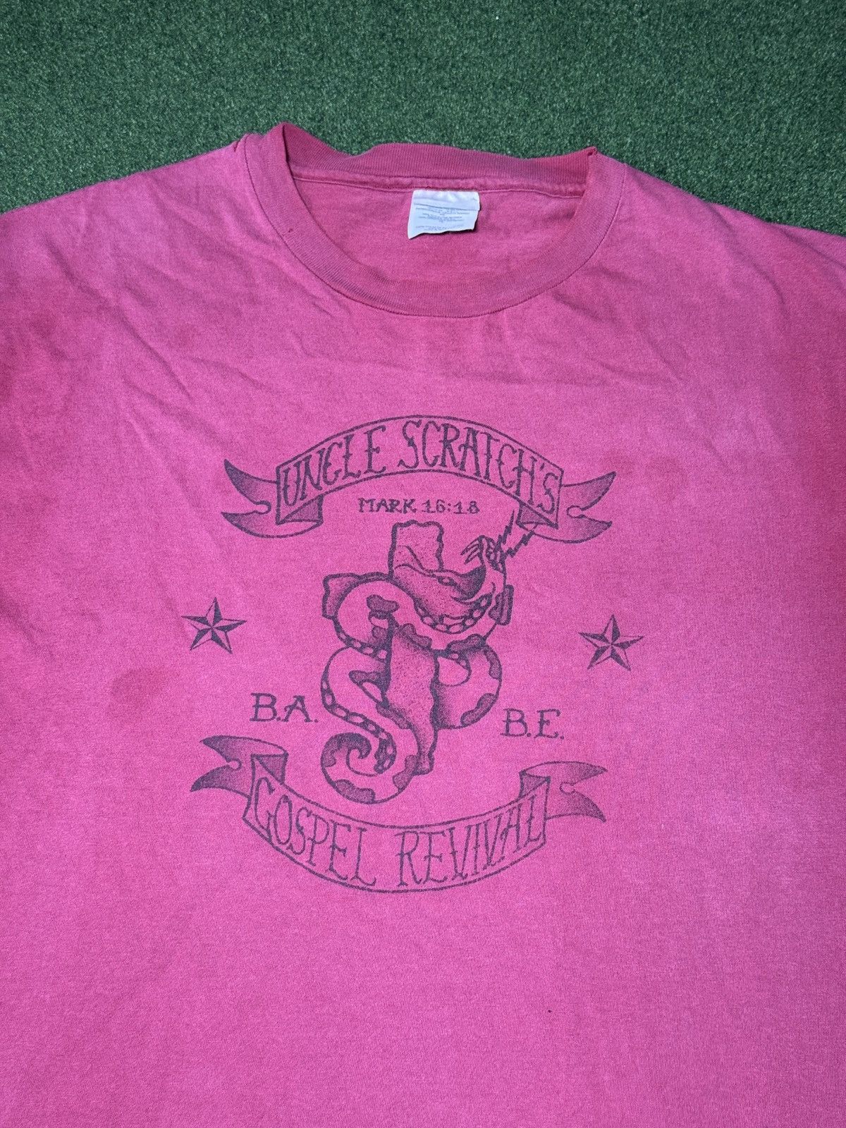 Band Tees × Hanes × Vintage Vtg Y2K Uncle Scratch’s Gospel Revival Rock RARE T Shirt Size US XL / EU 56 / 4 - 2 Thumbnail