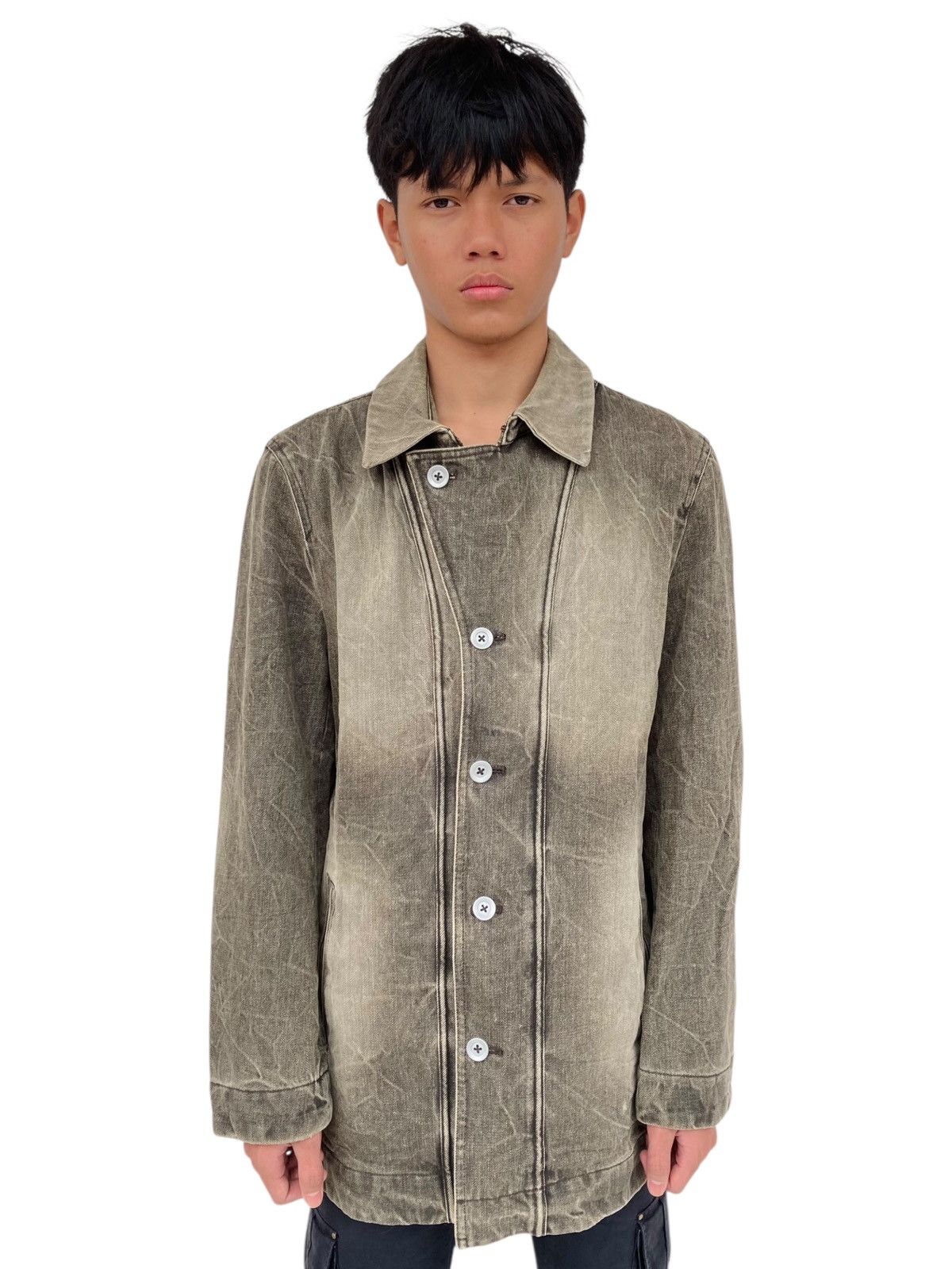 If Six Was Nine 1990s Jun Men - Mud Wash Denim Jacket Size US L / EU 52-54 / 3 - 1 Thumbnail