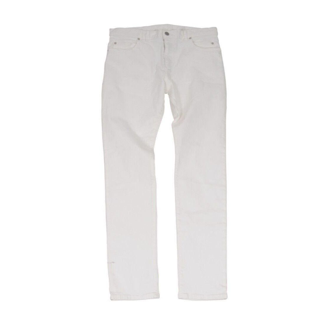 Slim Jeans White 5 Pocket Denim