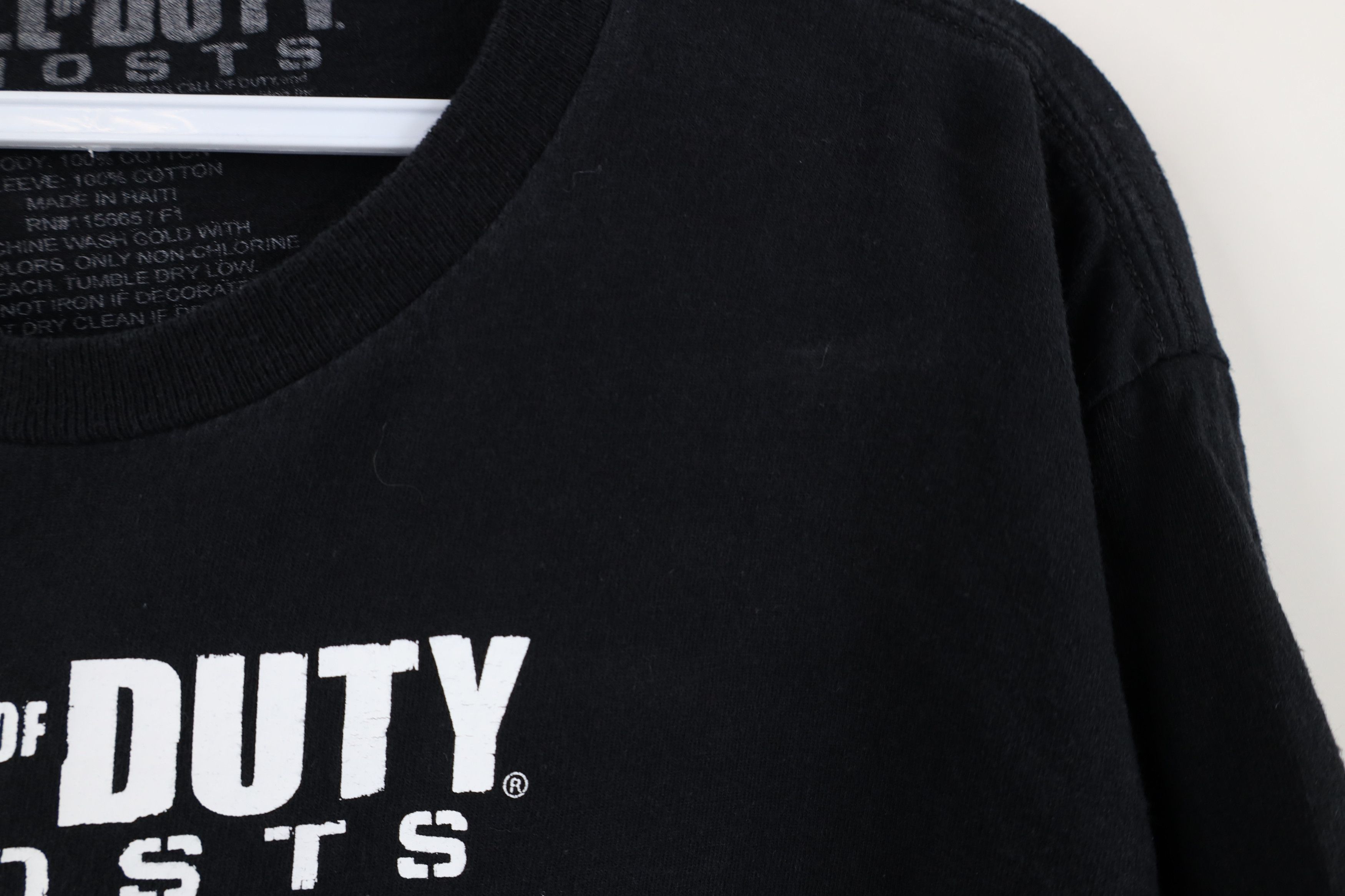 Vintage Vintage Y2K Call of Duty Ghosts Knit Long Sleeve T-Shirt Size US L / EU 52-54 / 3 - 5 Thumbnail
