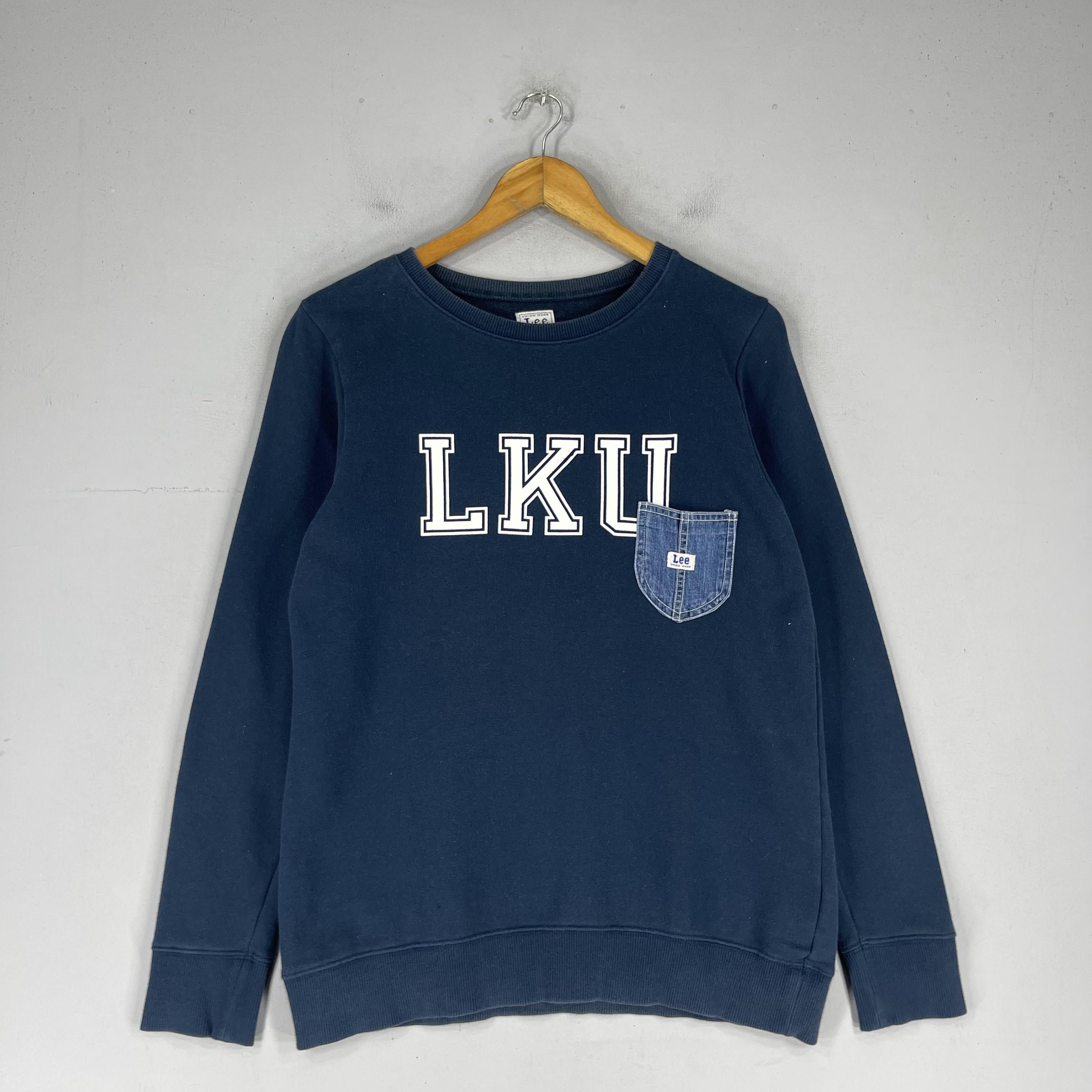 Lee × Vintage Vintage LEE Spellout Printed Teen Single Pocket Sweatshirt Size M / US 6-8 / IT 42-44 - 4 Thumbnail
