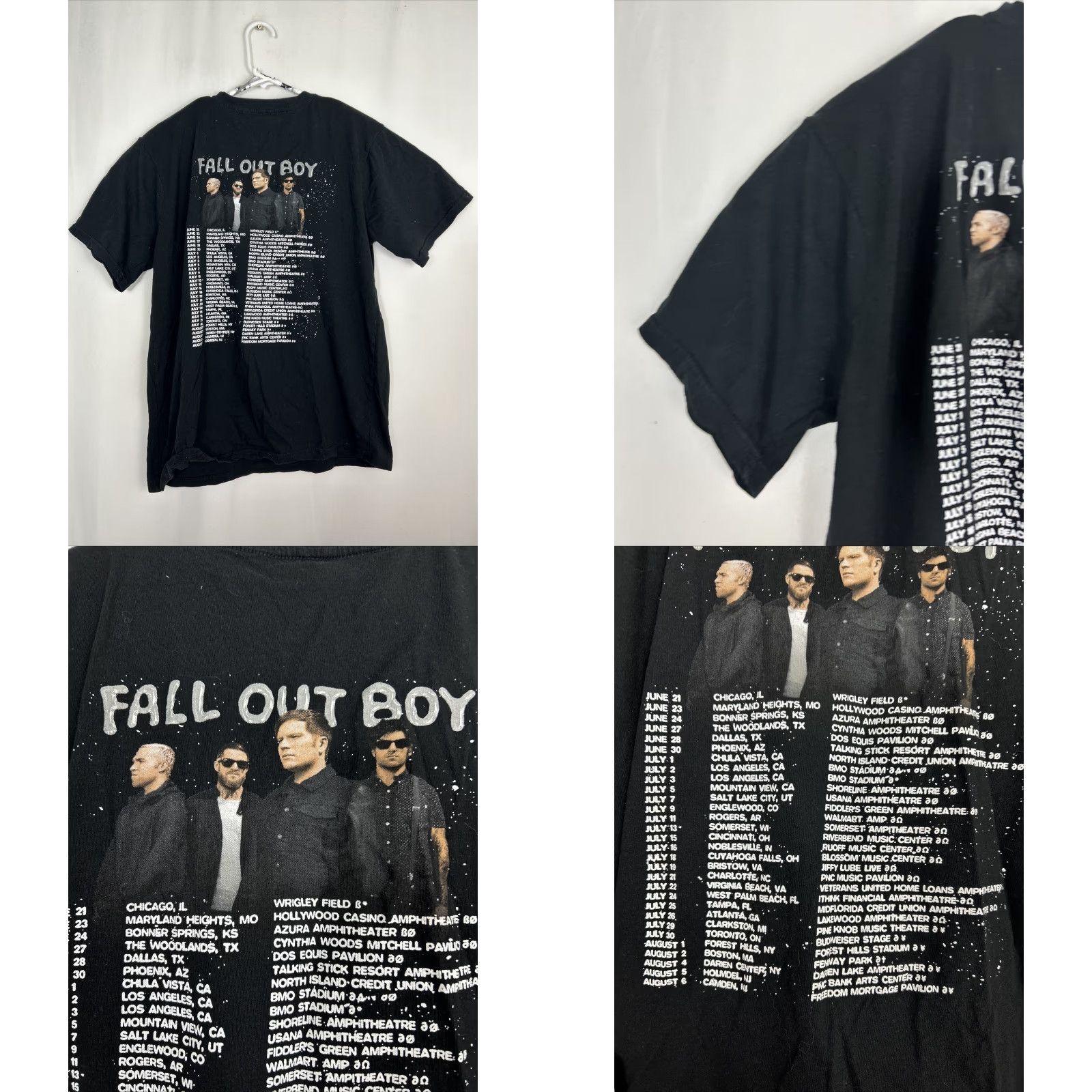 Vintage Fallout Boy Band Tee Womens XL Black Short Sleeve T Shirt Size XL / US 12-14 / IT 48-50 - 8 Thumbnail