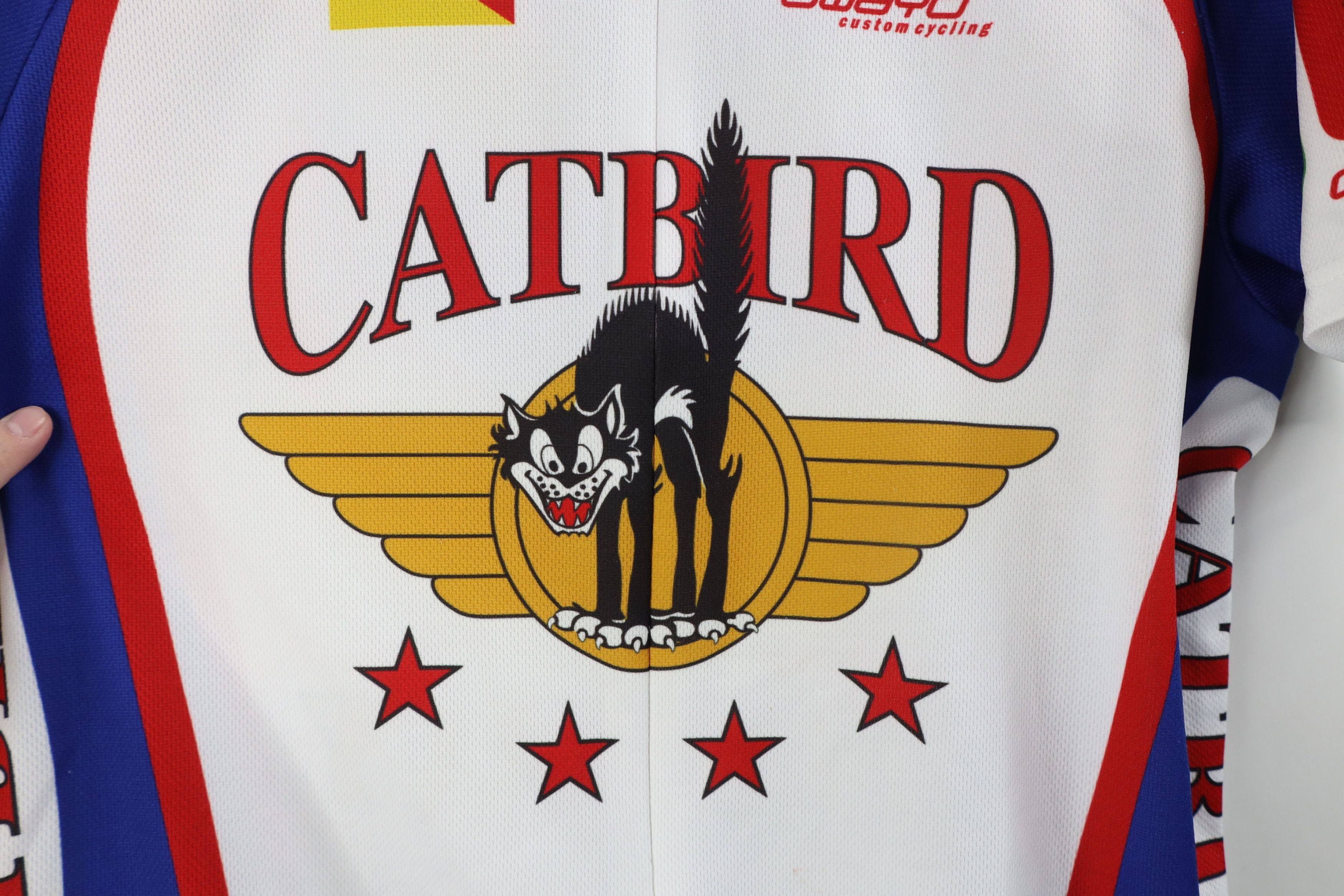 Vintage Vintage Navy Cat Bird Italy JP-5 Cycling Bicycle Jersey Size US XL / EU 56 / 4 - 8 Thumbnail