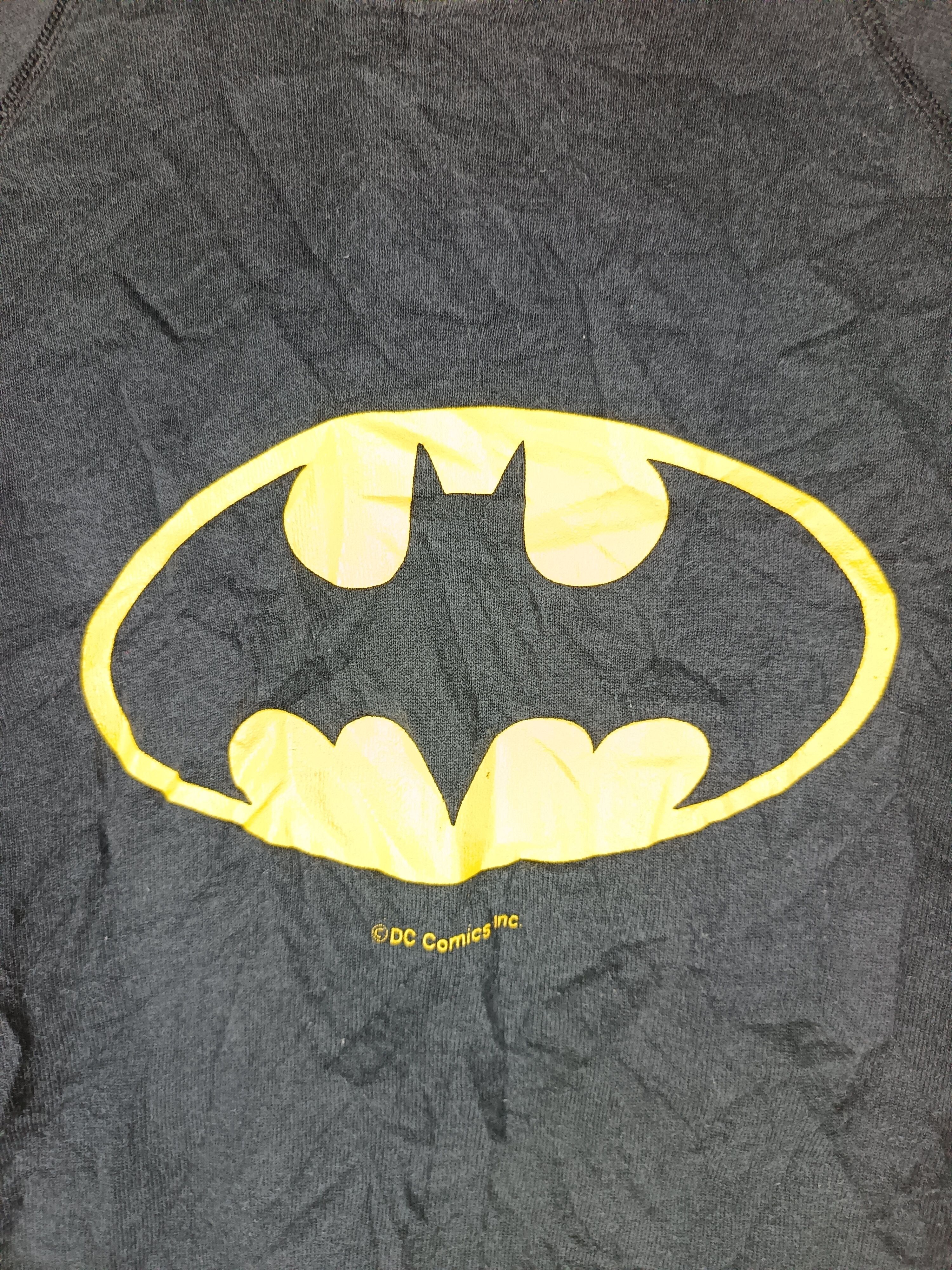 DC Comics Vintage 80's Batman Logo Sweatshirt Rare Size US M / EU 48-50 / 2 - 2 Thumbnail