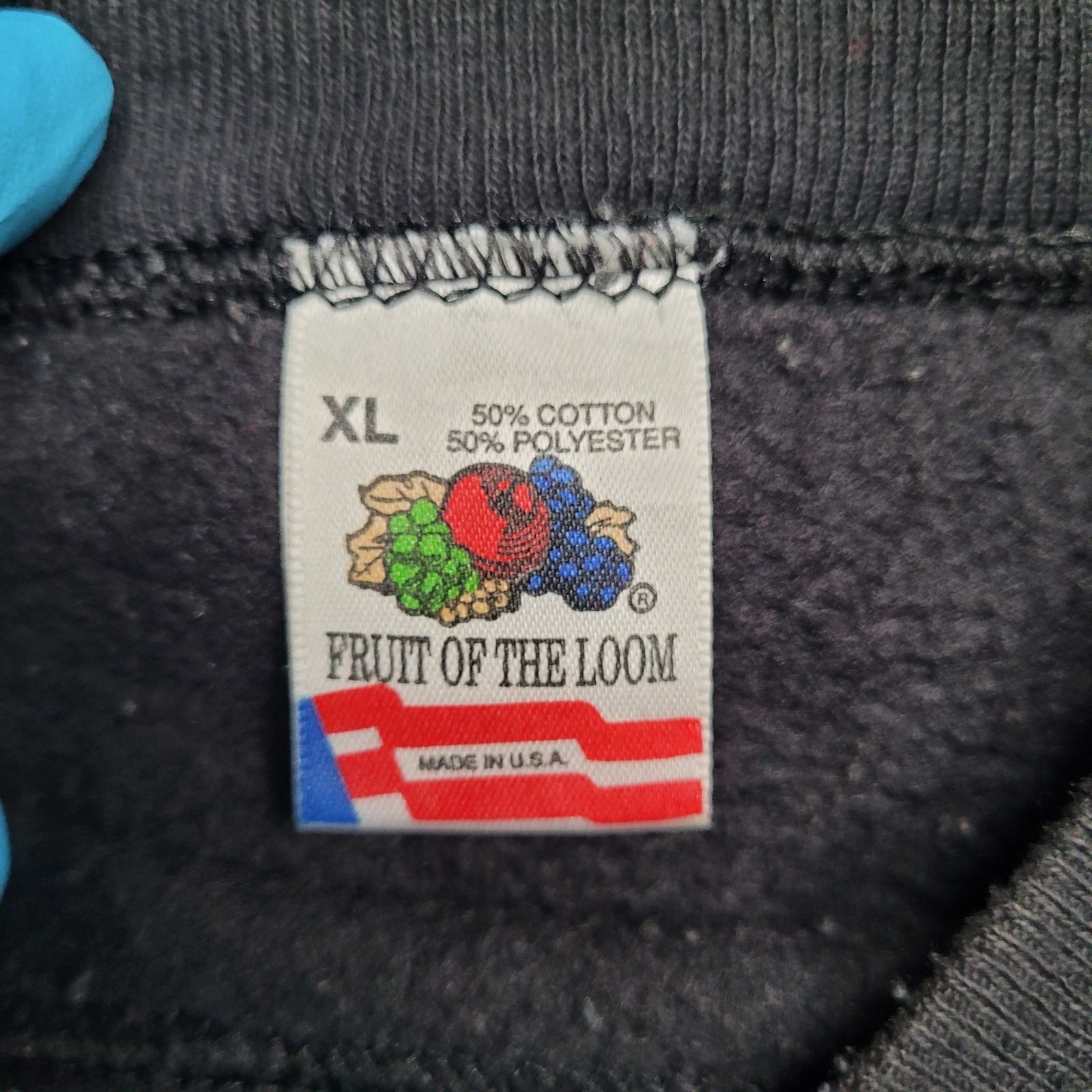 Fruit Of The Loom VTG 90s "A Man For All Seasons" Funny Sweatshirt XL Dad Joke Size US XL / EU 56 / 4 - 8 Thumbnail