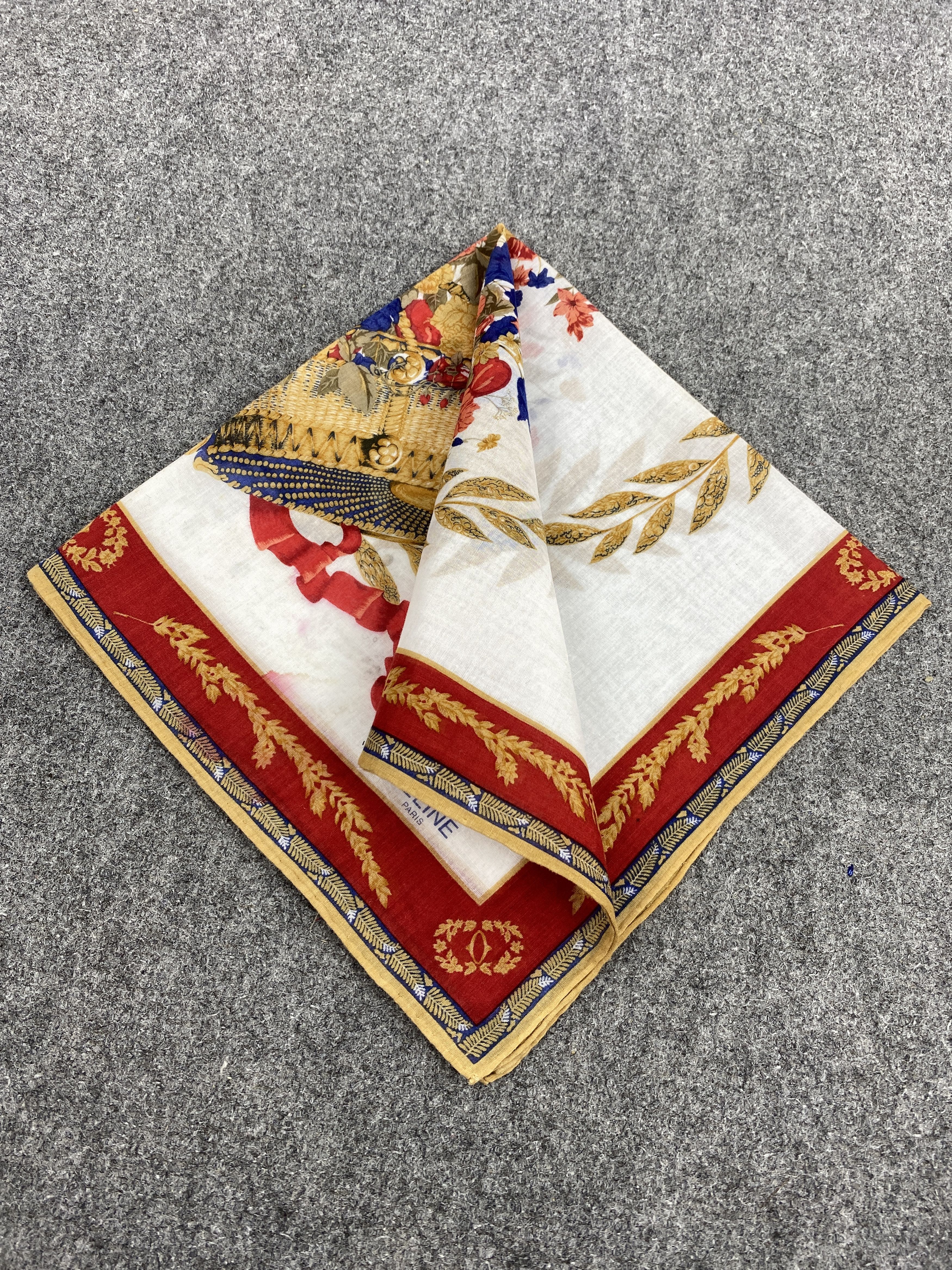 Celine Vintage Celine HandkerchIef / Neckerchief KT0302 Size ONE SIZE - 3 Thumbnail
