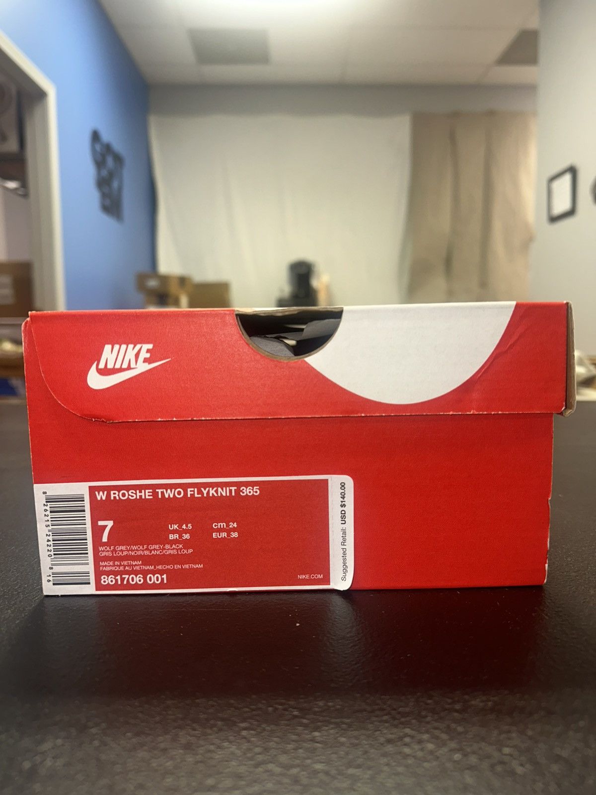 Nike Size 7W (5.5M) - Nike Roshe 2 Flyknit Black- 861706-001 Size US 7 / IT 37 - 7 Thumbnail