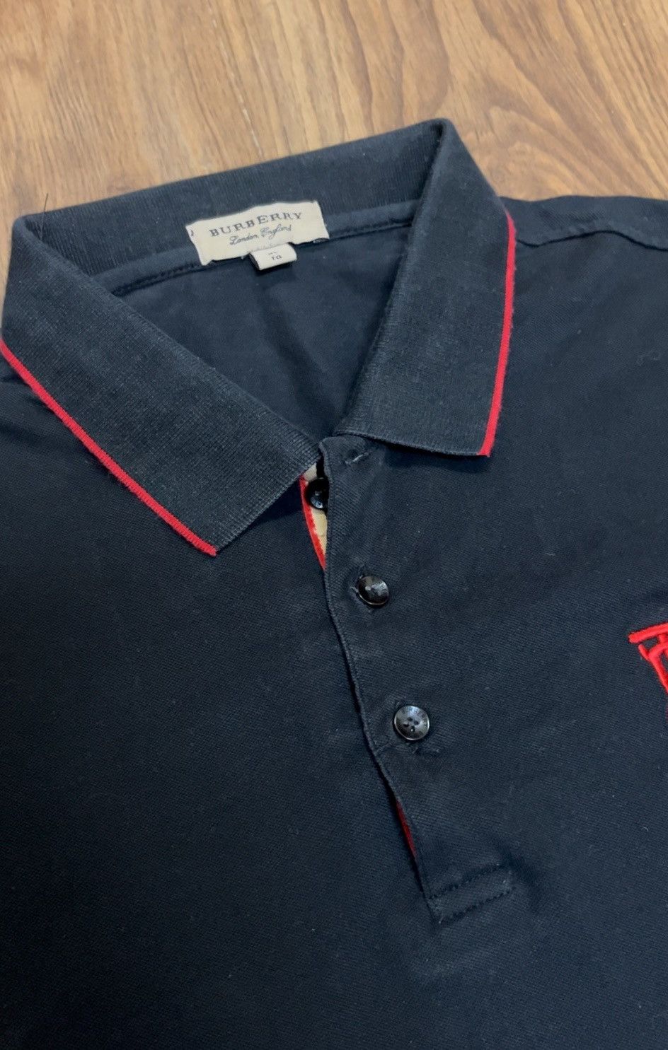 Burberry × Vintage Polo Burberry London s-hirt M Black Size US M / EU 48-50 / 2 - 4 Thumbnail