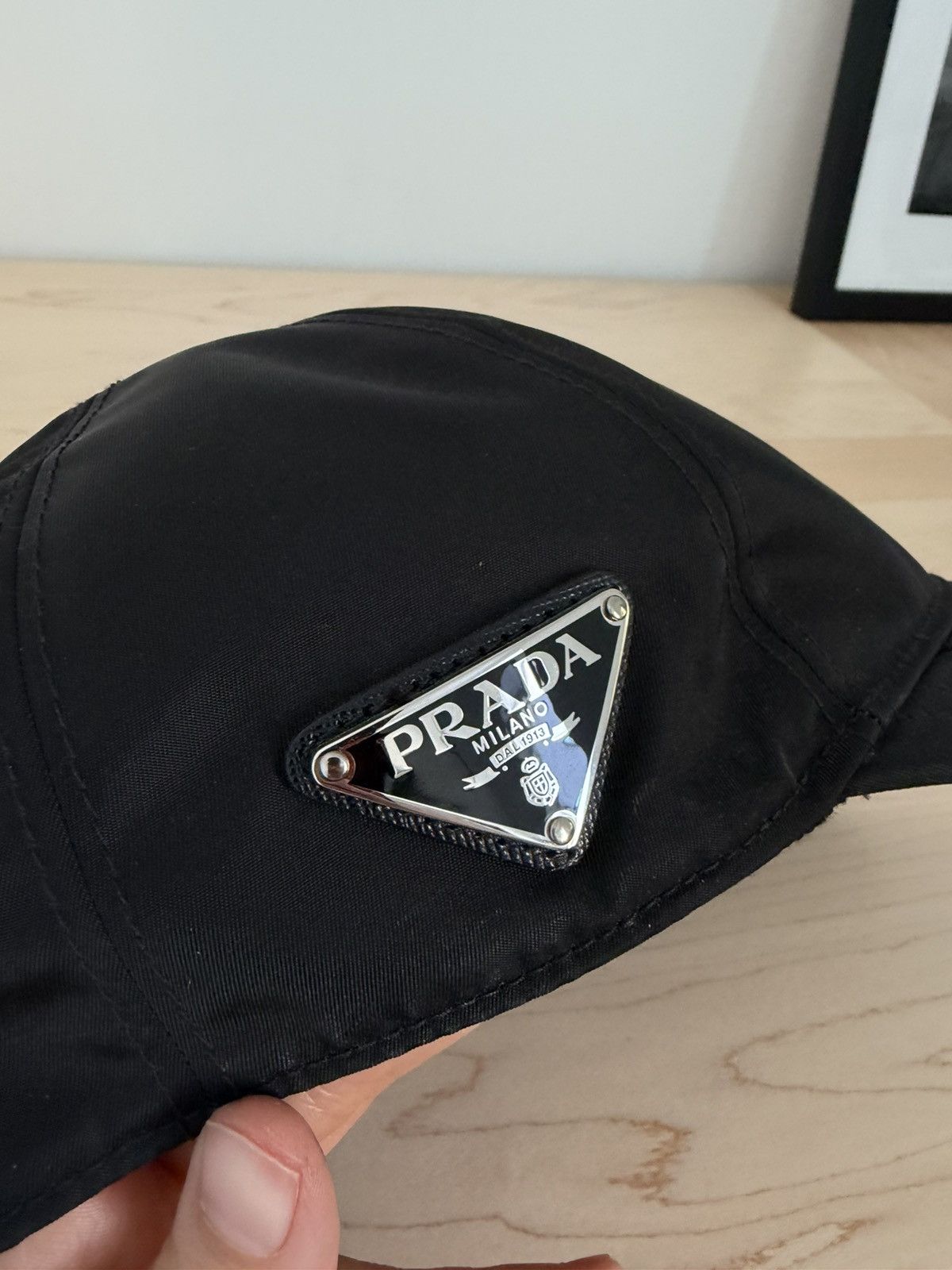 Prada Prada Re-Nylon Baseball Hat Size ONE SIZE - 2 Thumbnail