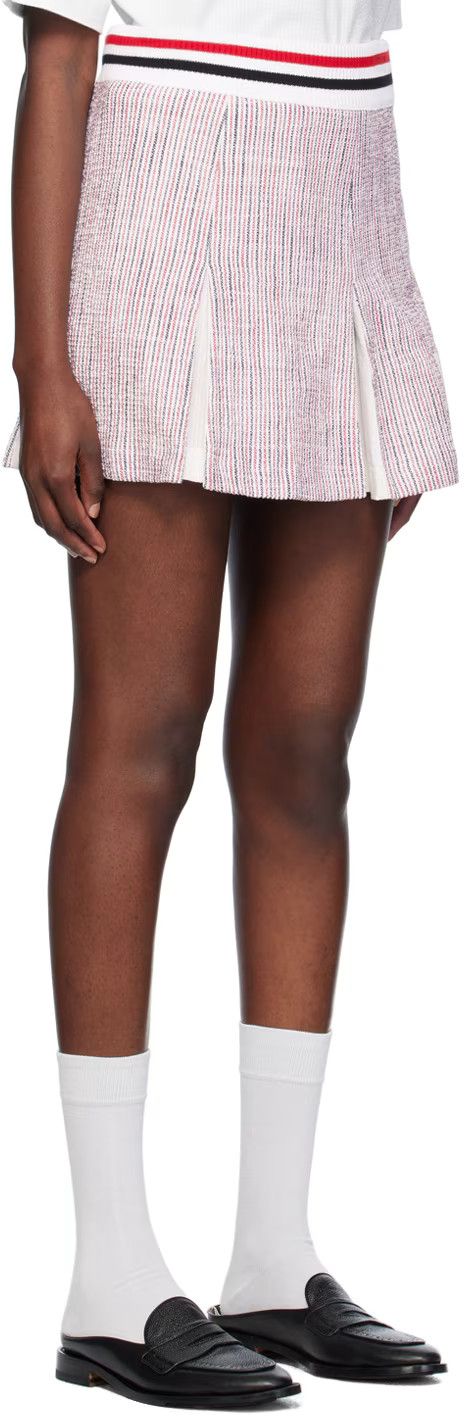 Thom Browne o1s22i1n0924 Tweed Seersucker Mini Skirt in Multicolor Size 27" / US 4 / IT 40 - 2 Thumbnail