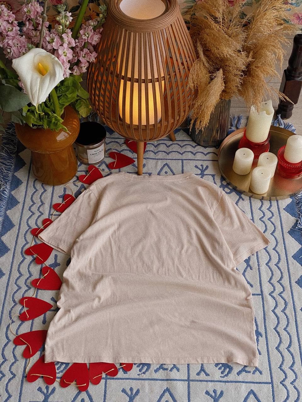 Sezane Sezane T-Shirt Peach Heart La Chemade Size L / US 10 / IT 46 - 2 Thumbnail
