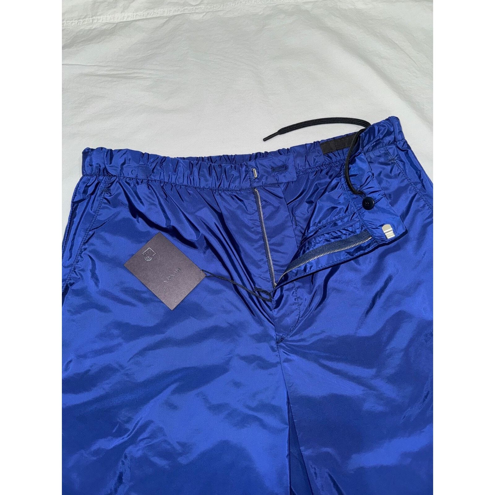 Prada Prada Re-Nylon Blue Nylon Triangle Pocket Classic Bermuda Size US 32 / EU 48 - 4 Thumbnail