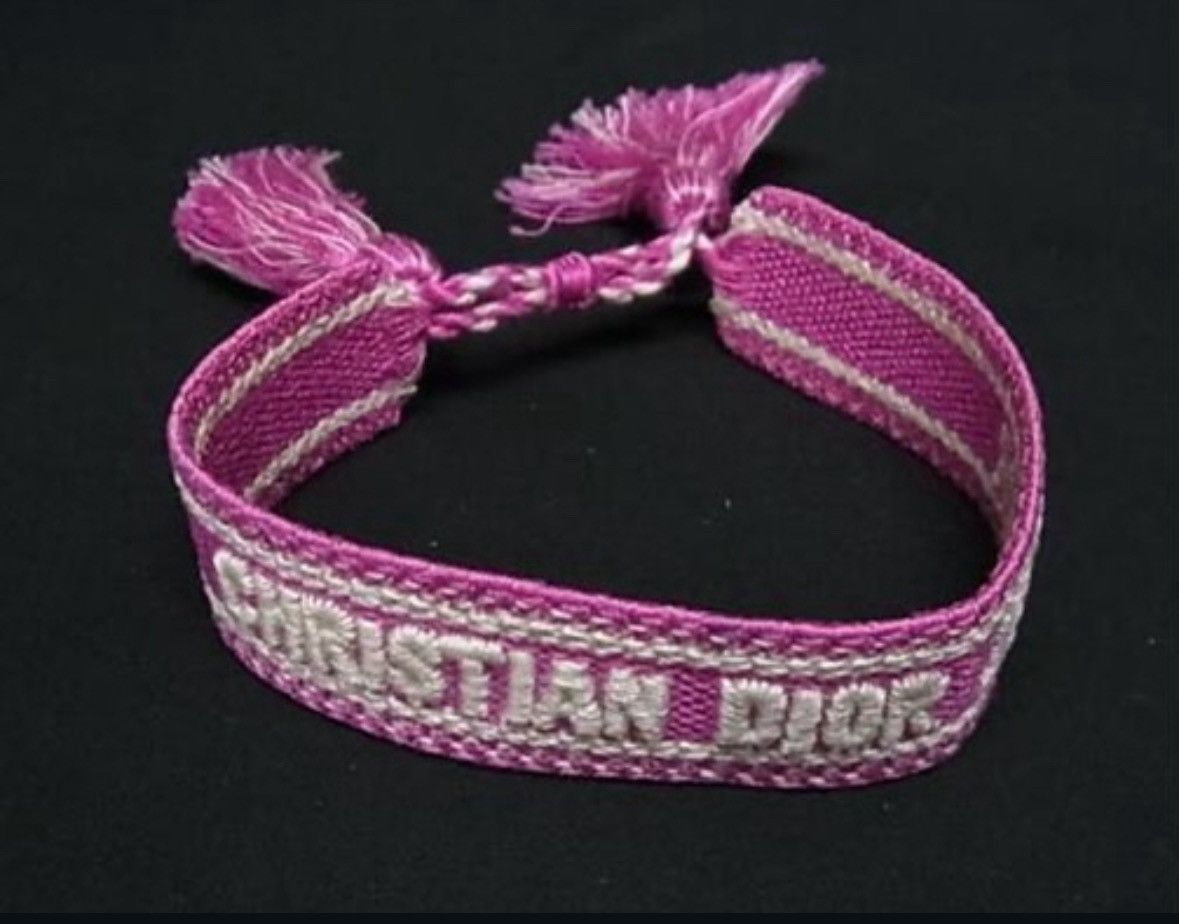 Christian Dior Monsieur Woven Cotton J'Adior Friendship Bracelet Size ONE SIZE - 1 Thumbnail