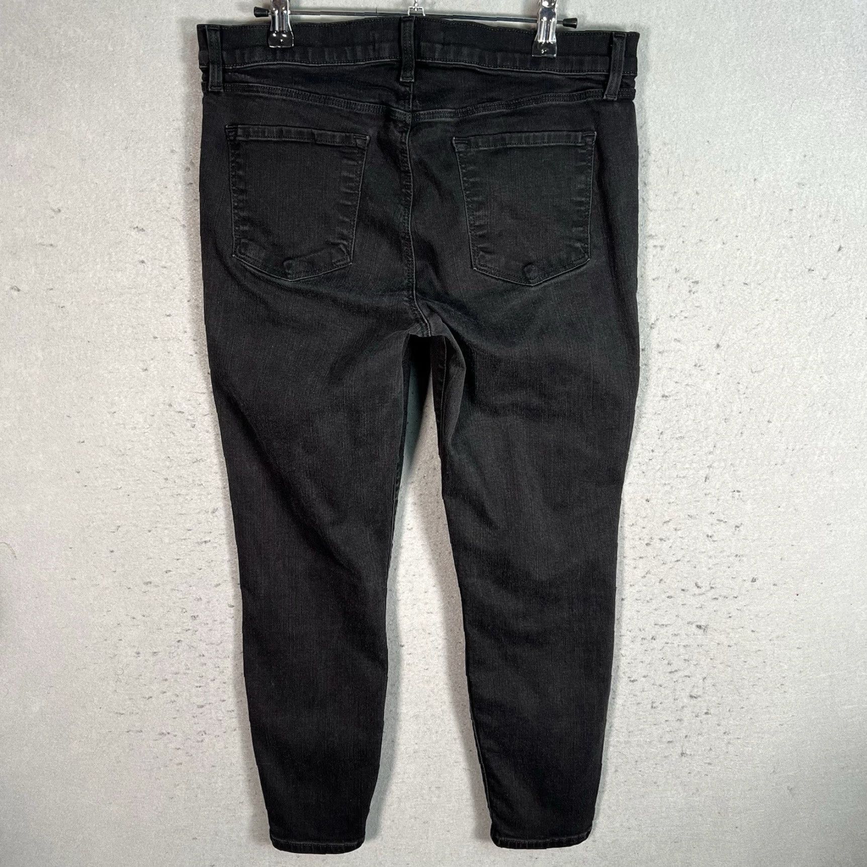 J Brand VINTAGE J Brand Vanity Jeans Womens Size 31 Black Dark Wash Tapered Leg Cotton Blend Size 24" / US 00 / IT 34 - 2 Thumbnail
