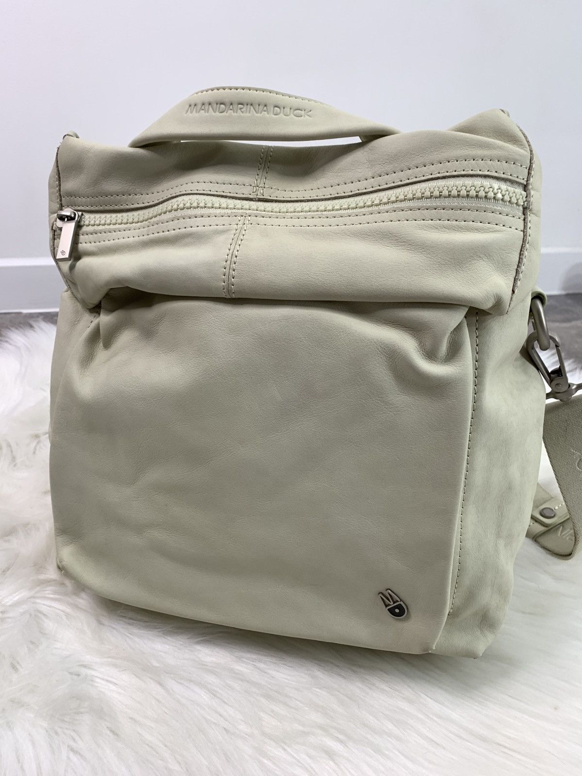 Designer × Mandarina Duck Mandarina Duck 2in1 Leather Backpack/Bag Size ONE SIZE - 3 Thumbnail