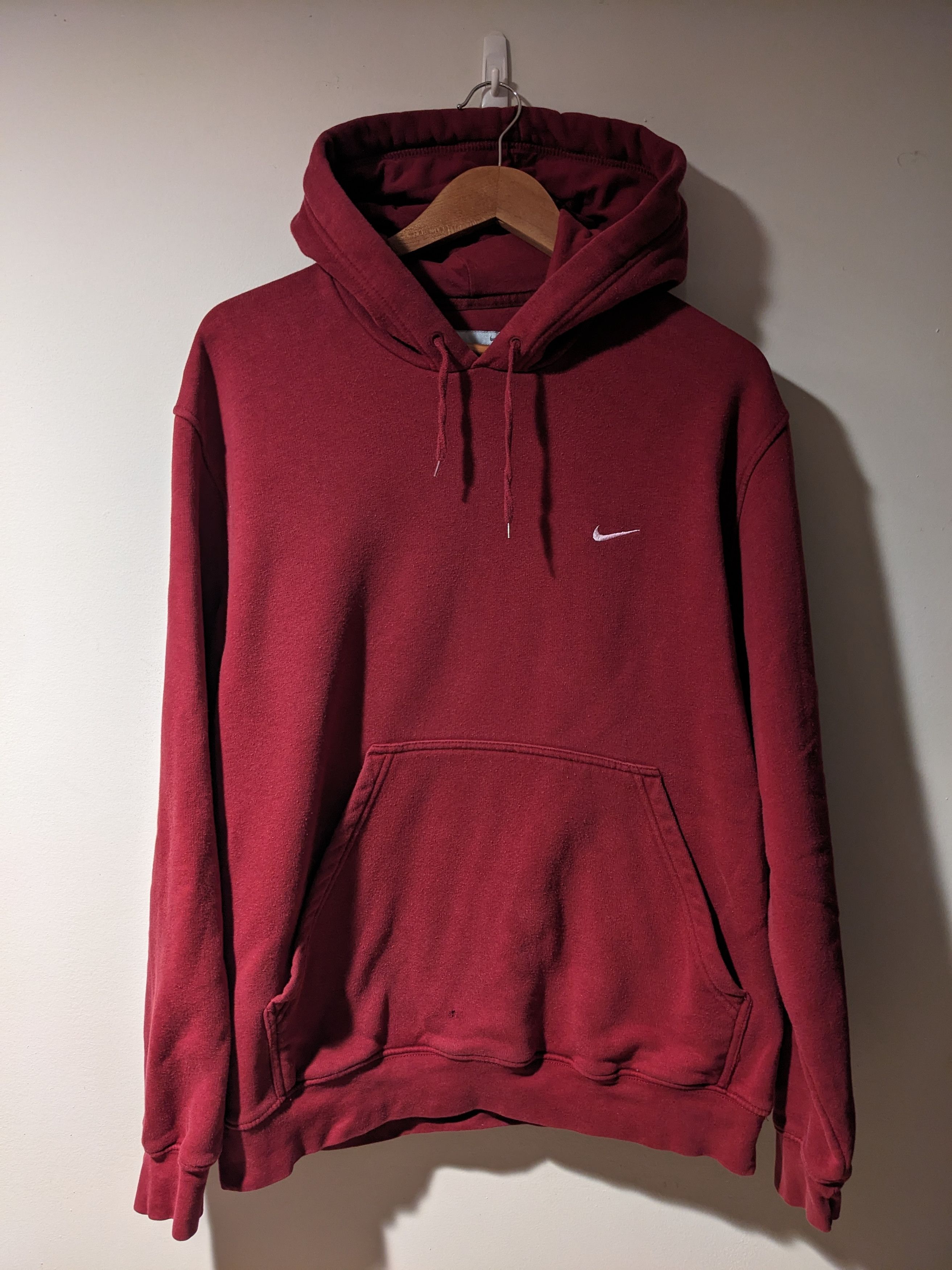 Nike × Vintage Vintage Y2K Nike Mini Swoosh Essential Blank Medium Hoodie Size US M / EU 48-50 / 2 - 1 Thumbnail