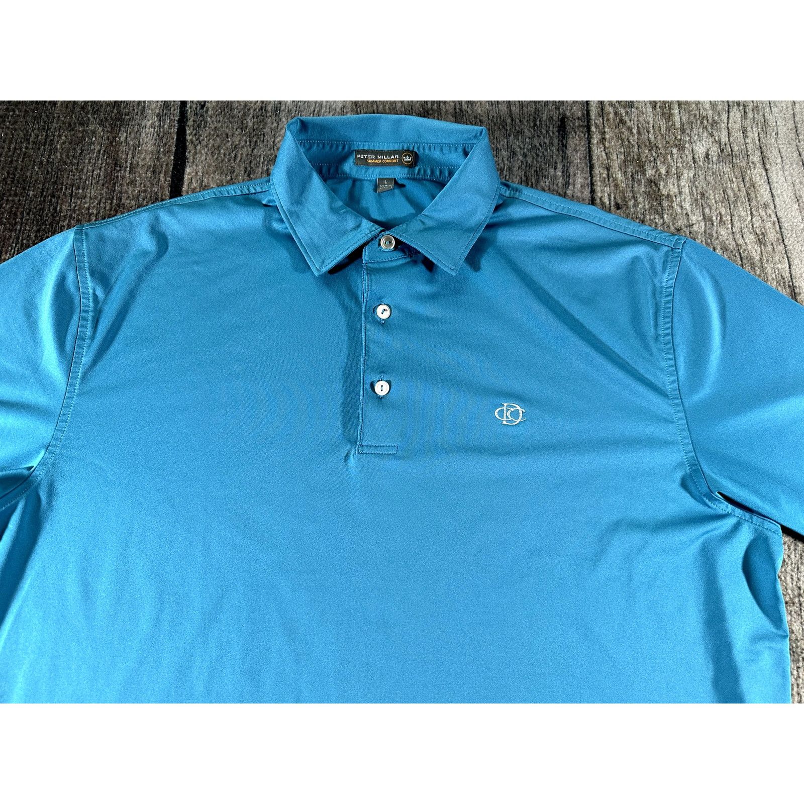 Peter Millar Peter Millar Summer Comfort Polo Light Blue Shirt Large DCC Size US L / EU 52-54 / 3 - 2 Thumbnail
