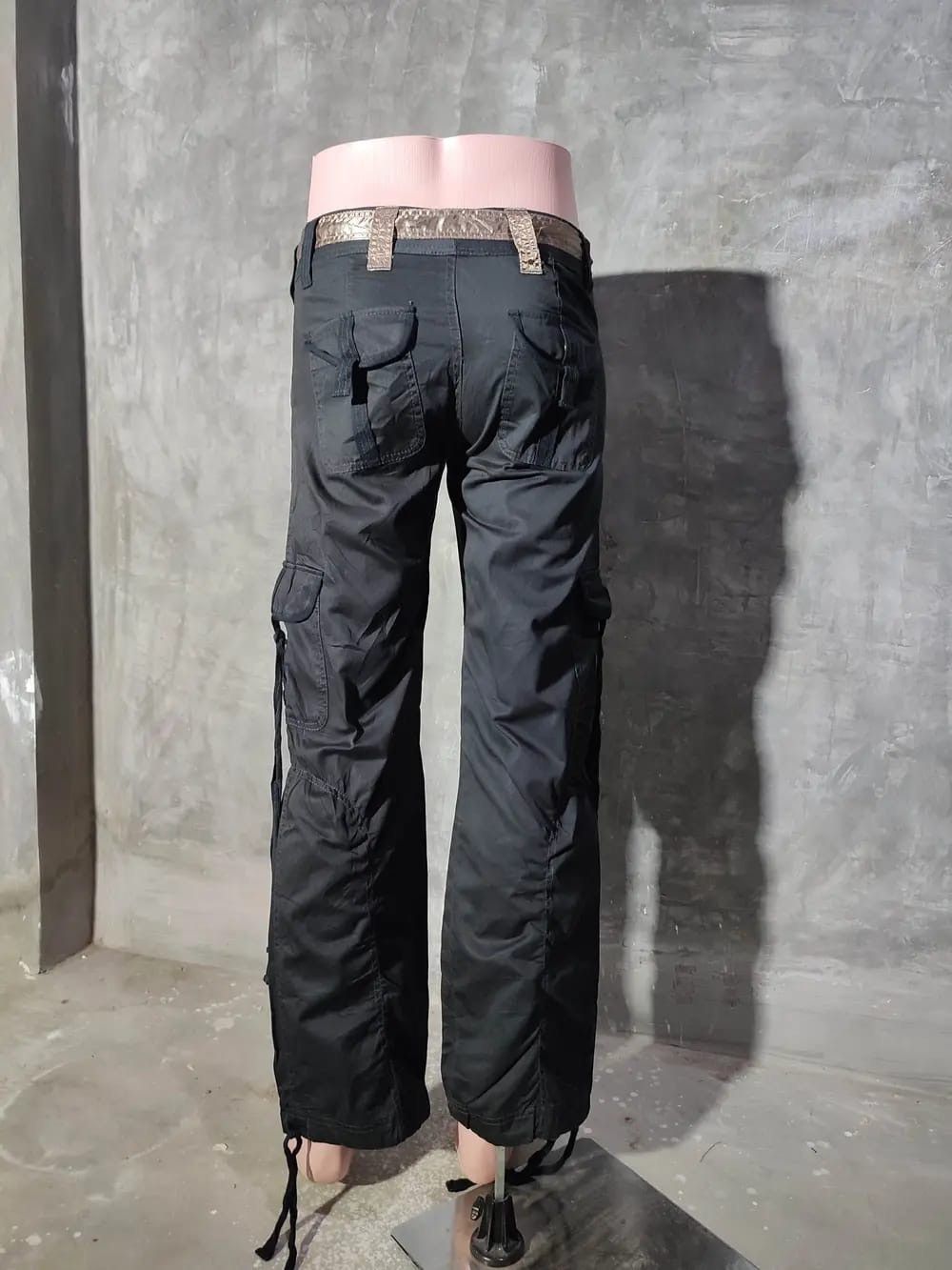 Japanese Brand Mari Posa Black Cargo Pants Size US 30 / EU 46 - 11 Thumbnail