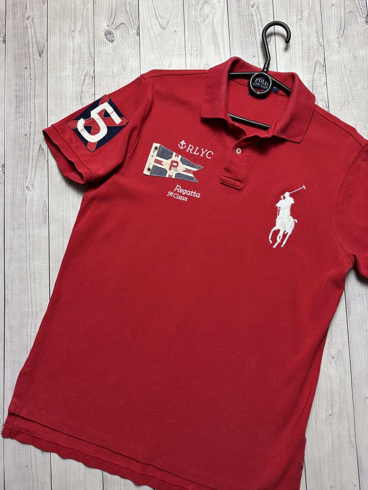 Polo Ralph Lauren × Vintage Vintage polo Ralph Lauren big logo Regatta size M Size US M / EU 48-50 / 2 - 2 Thumbnail