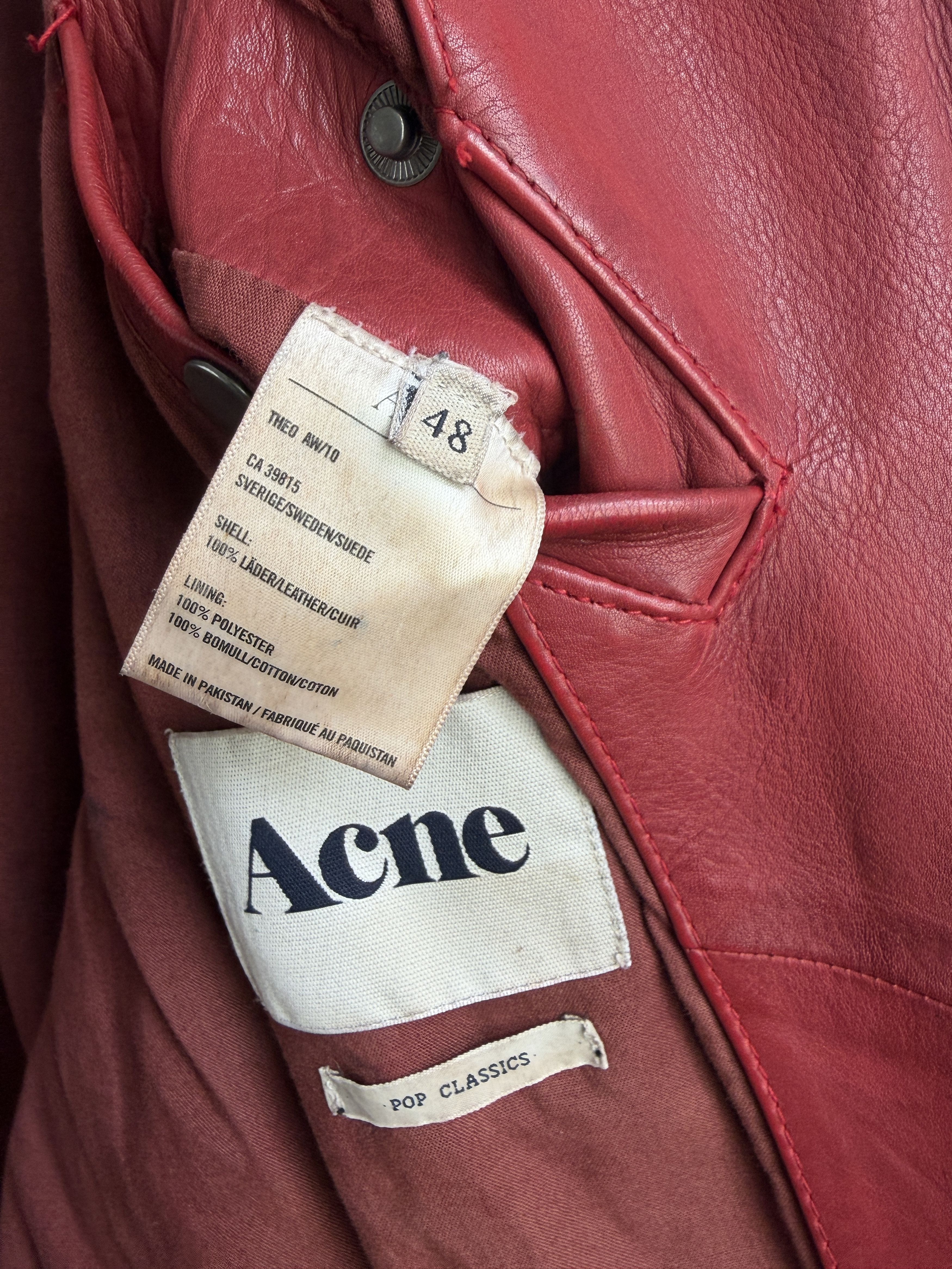 Acne Studios AW10 Theo Leather Jacket Size US S / EU 44-46 / 1 - 11 Thumbnail