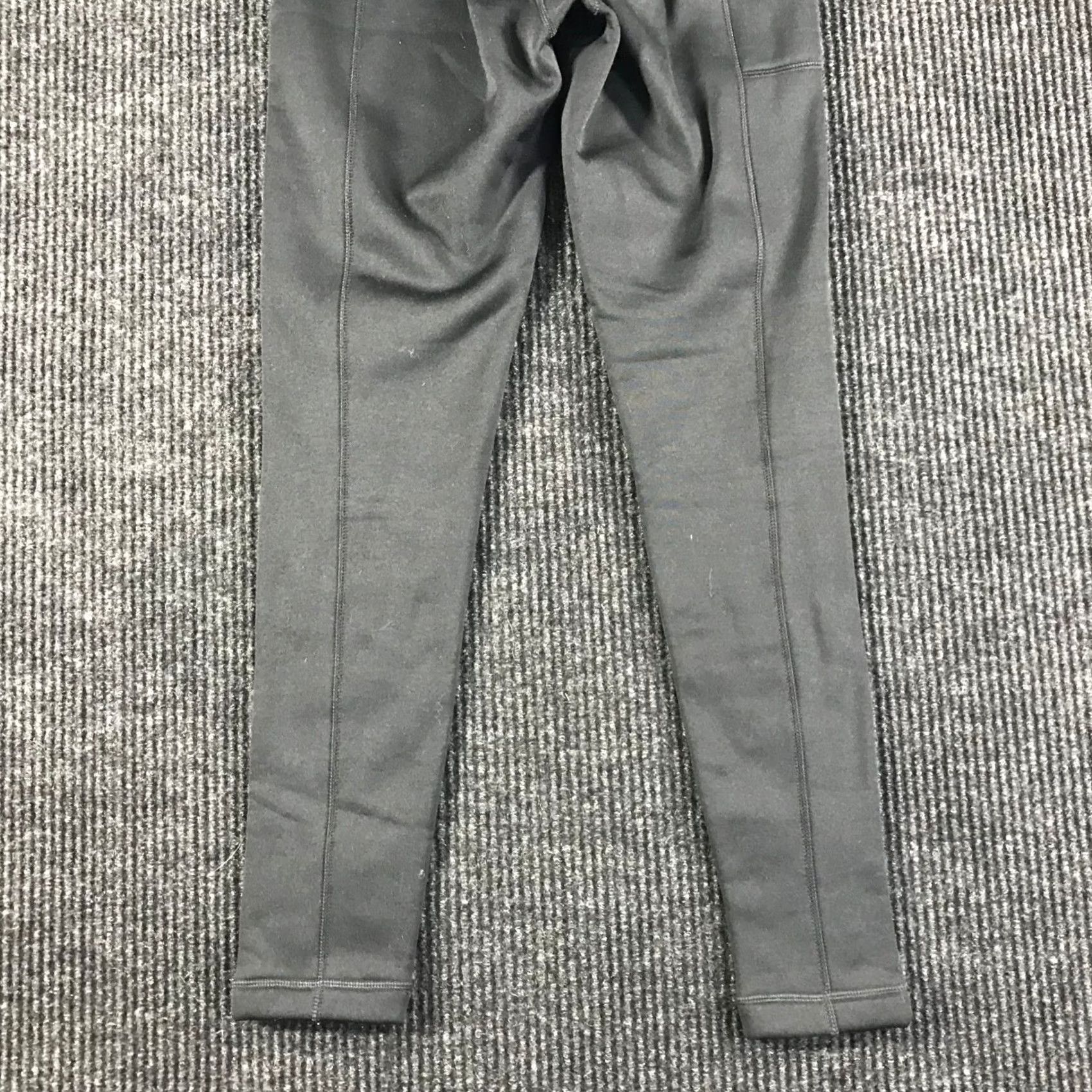 Vintage VINTAGE Title Nine Womens Black Fleece Lined Athletic Leggings Pockets Size S Size 28" / US 6 / IT 42 - 6 Thumbnail