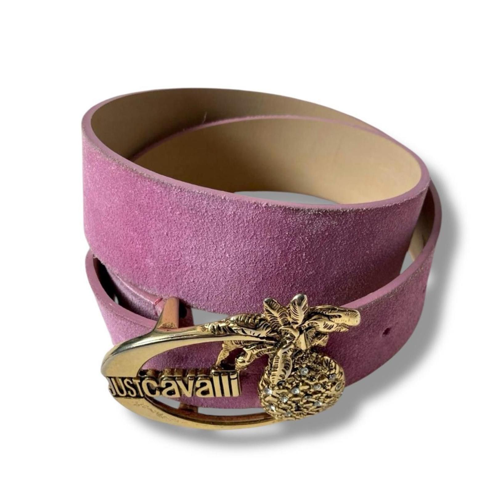 Just Cavalli Just Cavalli pineapple motif purple logo fairy grunge belt Size ONE SIZE - 1 Thumbnail
