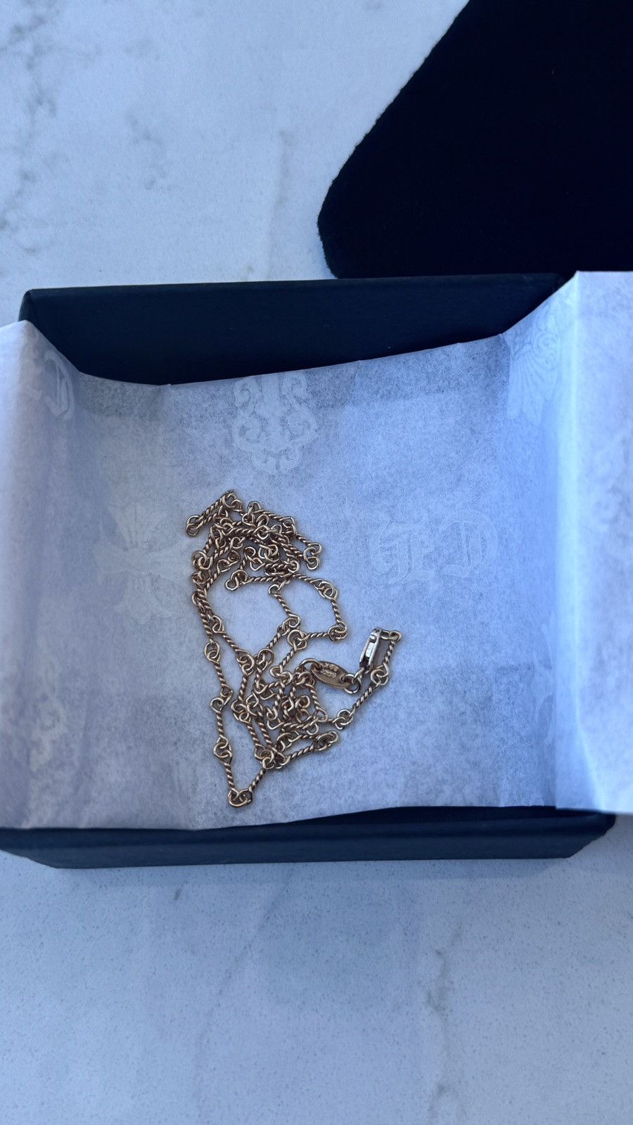 Chrome Hearts Chrome Hearts 22K Gold Twist Chain(18inch/45cm) Size ONE SIZE - 8 Thumbnail