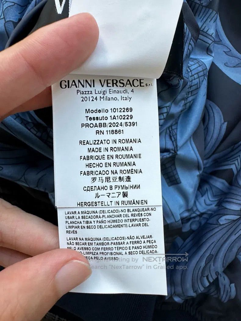 Versace Versace Reversible cotton jacket Size US L / EU 52-54 / 3 - 6 Thumbnail