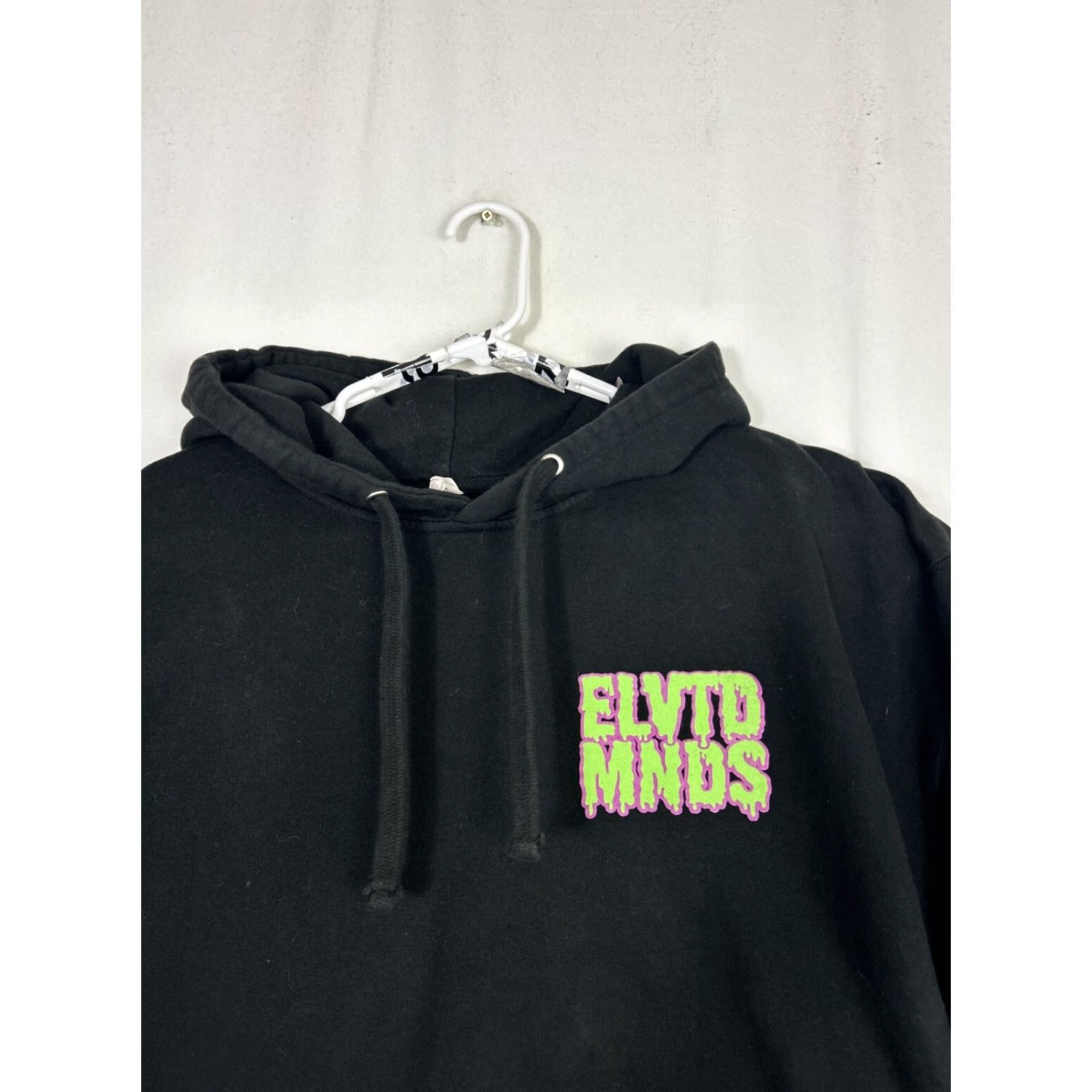 Vintage Elvtd Minds Mens XL Black "Speak No Evil" Graphic Hoodie Size US XXL / EU 58 / 5 - 4 Thumbnail