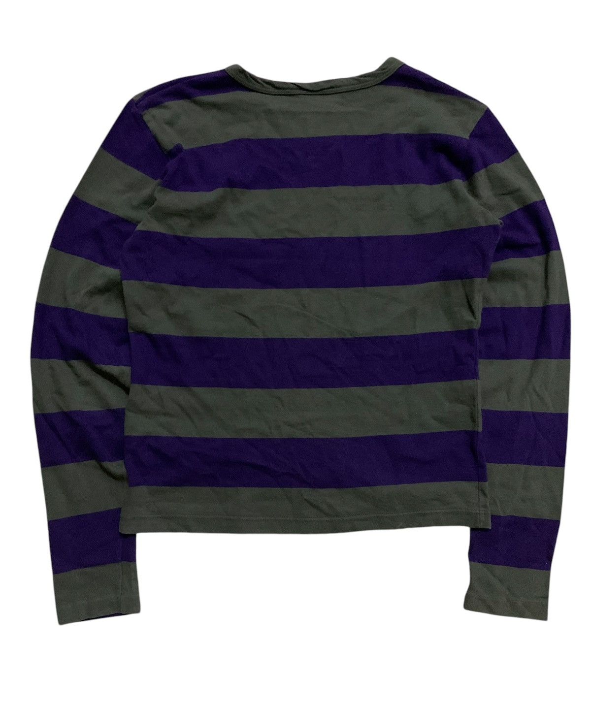 Yohji Yamamoto 💥Vtg Japanese Agnes b Stripe Shirt Size XS / US 0-2 / IT 36-38 - 3 Thumbnail