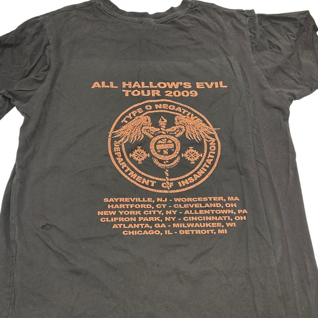 Type O Negative All Hallow’s Evil Tour 2009 Tee M