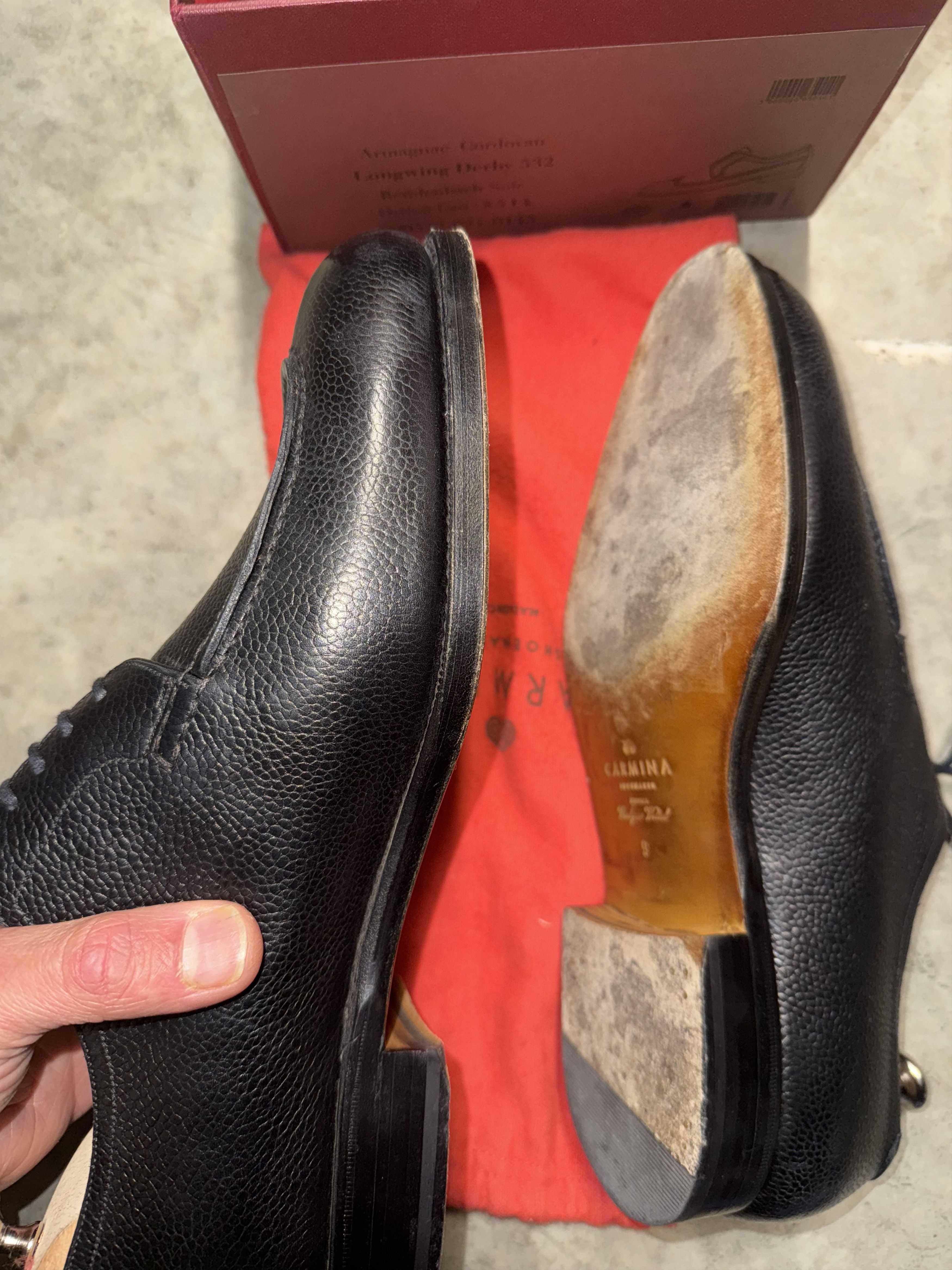 Carmina Carmina Norwegian Split Derby Shoes Size US 10 / EU 43 - 3 Thumbnail