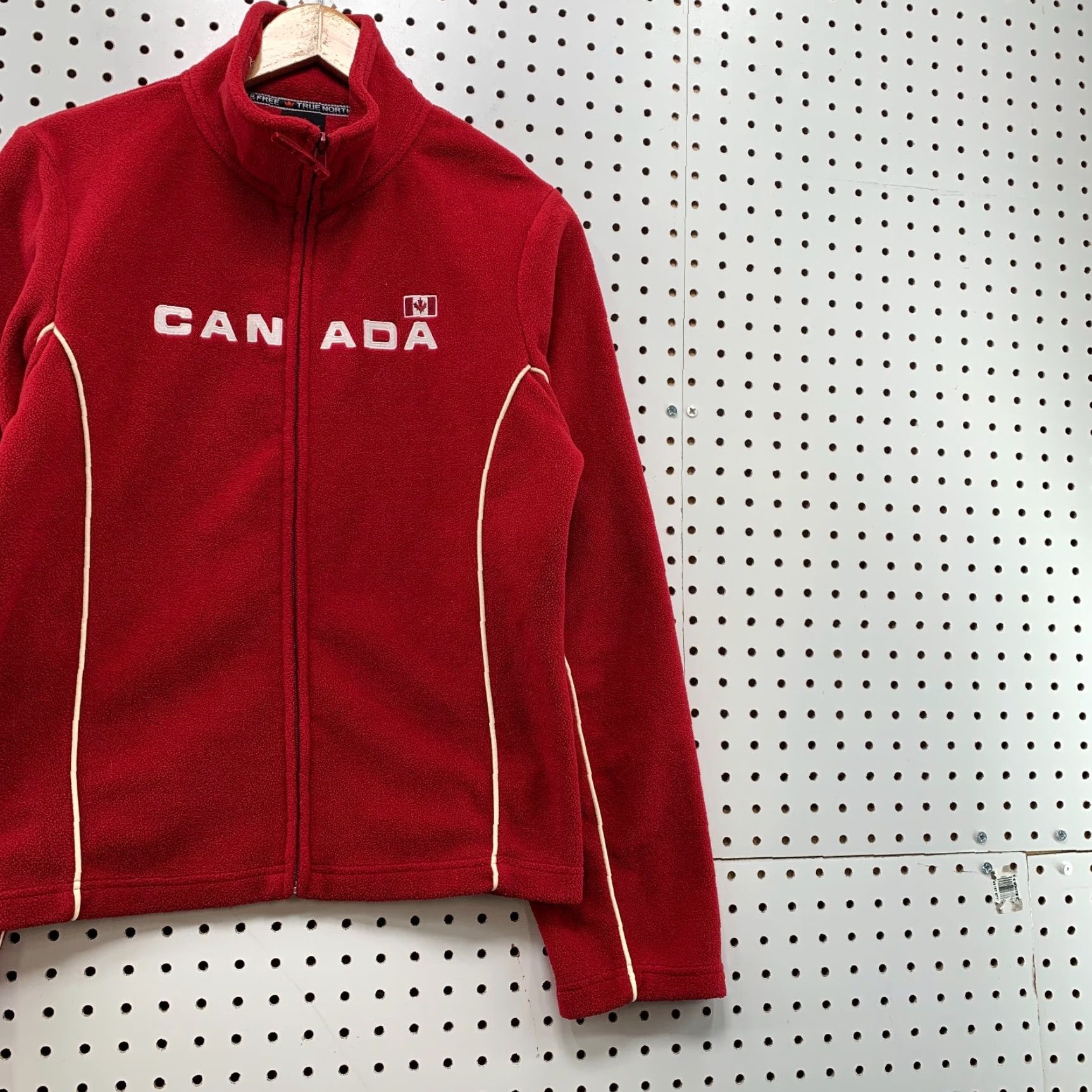 Vintage VINTAGE Canada Kalson Fleece Zip Sweatshirt Jacket Womens Medium Red Embroidered 19x24 Size M / US 6-8 / IT 42-44 - 4 Thumbnail