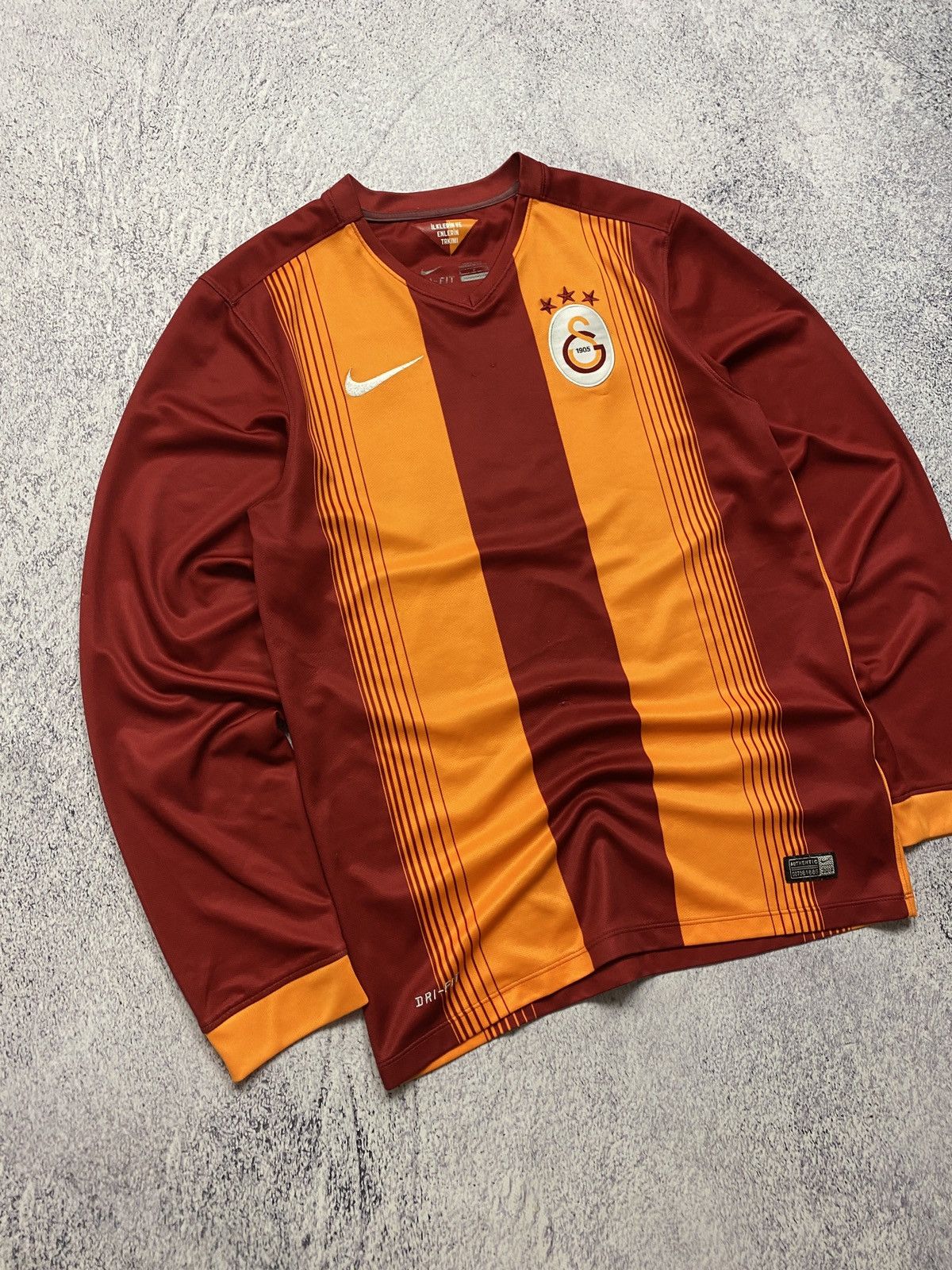 Nike Nike Galatasaray 2014-15 Home Longsleeve Soccer Jersey Size US S / EU 44-46 / 1 - 3 Thumbnail