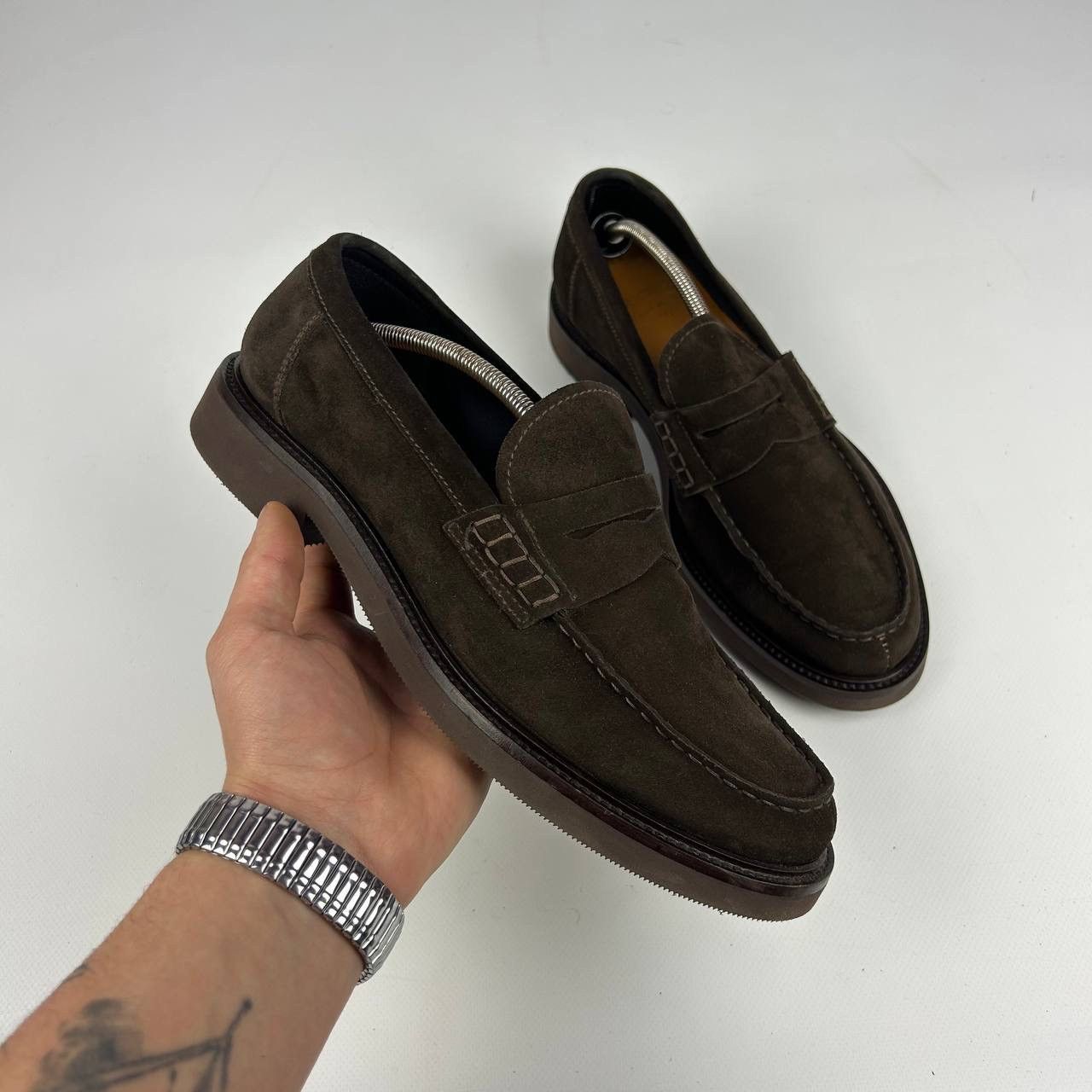 Doucal's DOUCAL'S - Brown Suede Loafers - Size EU41 Size US 8.5 / EU 41-42 - 1 Thumbnail