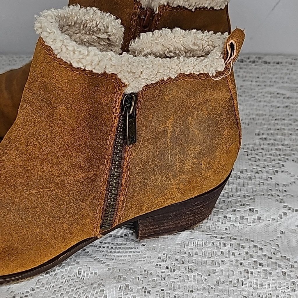 Lucky Brand Lucky Brand Baselsher leather sherpa lined ankle boots 8.5 Size US 8.5 / IT 38.5 - 3 Thumbnail