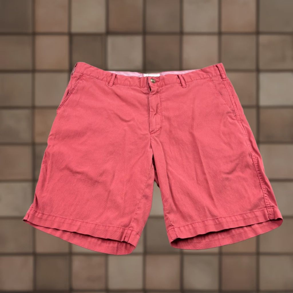 Peter Millar VINTAGE Peter Millar Shorts Mens 35 Red Chino Bedford Preppy Casual Golf Cotton Blend Shirt Size US 35 - 1 Thumbnail