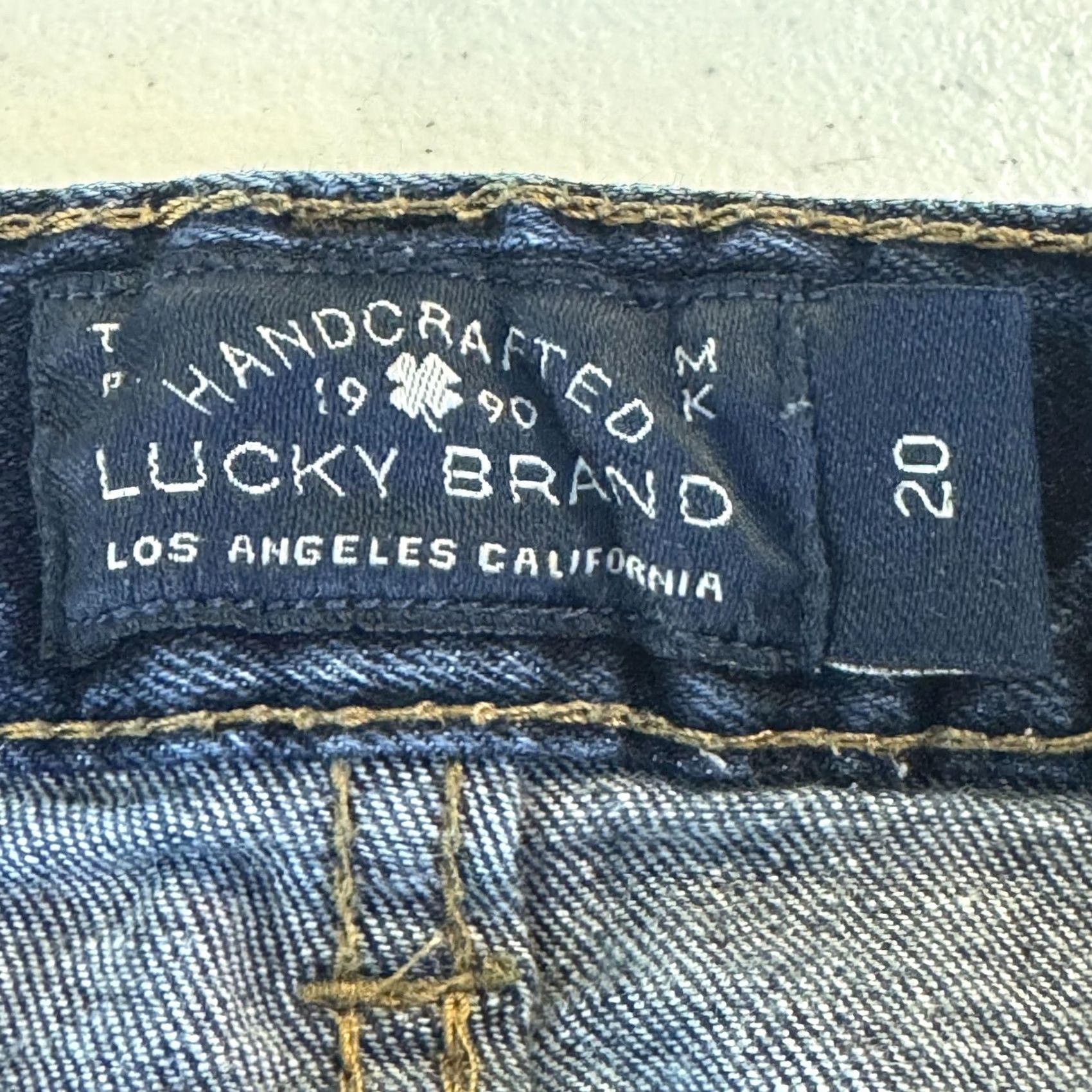 Lucky Brand Lucky Brand Jeans Womens 20 Blue Authentic Skinny Stretch Denim Whiskered Plus Jeans Size 42" / US 20 - 5 Thumbnail