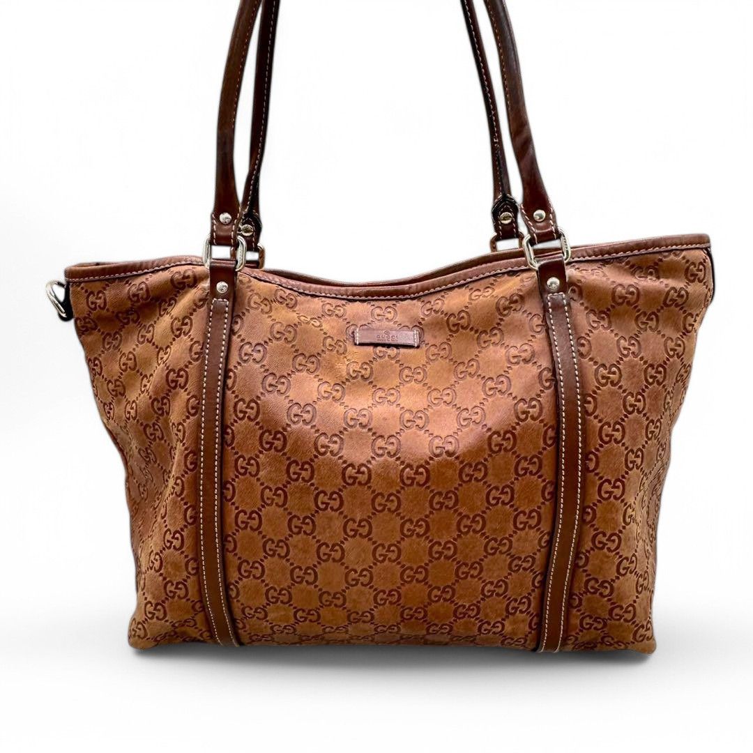 Gucci Gucci - Guccisima Handbag Shoulder Bag Red Monogram Leather Size ONE SIZE - 3 Thumbnail