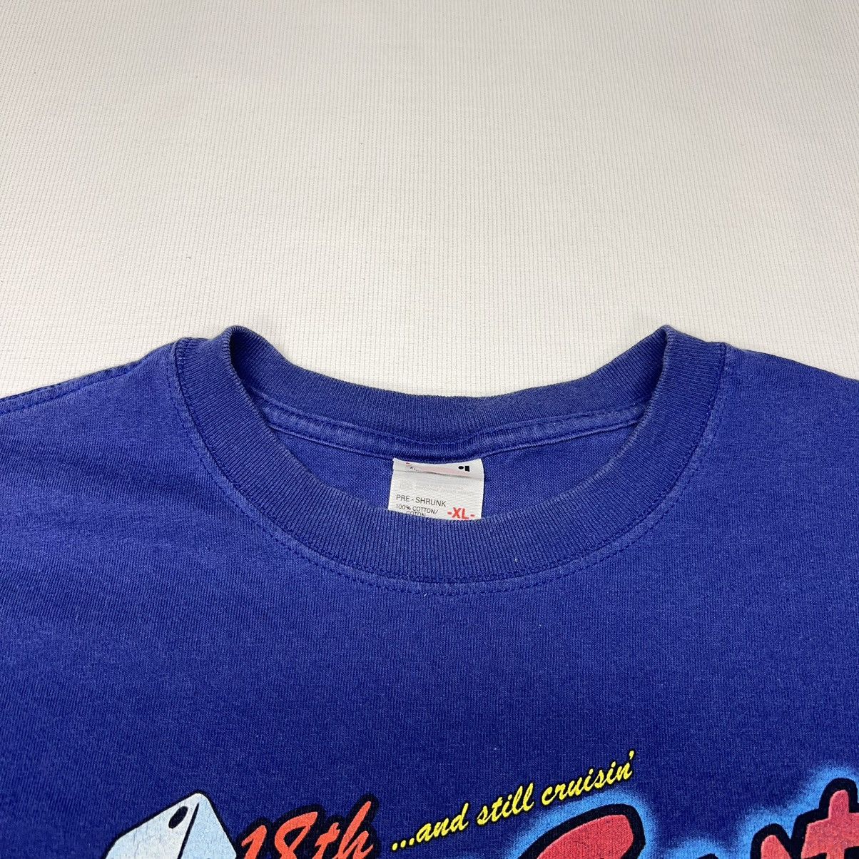 Anvil × Vintage VTG Car Tee Shirt Blue Hot Rod Classic Auto Graphic Retro Size US XL / EU 56 / 4 - 4 Thumbnail