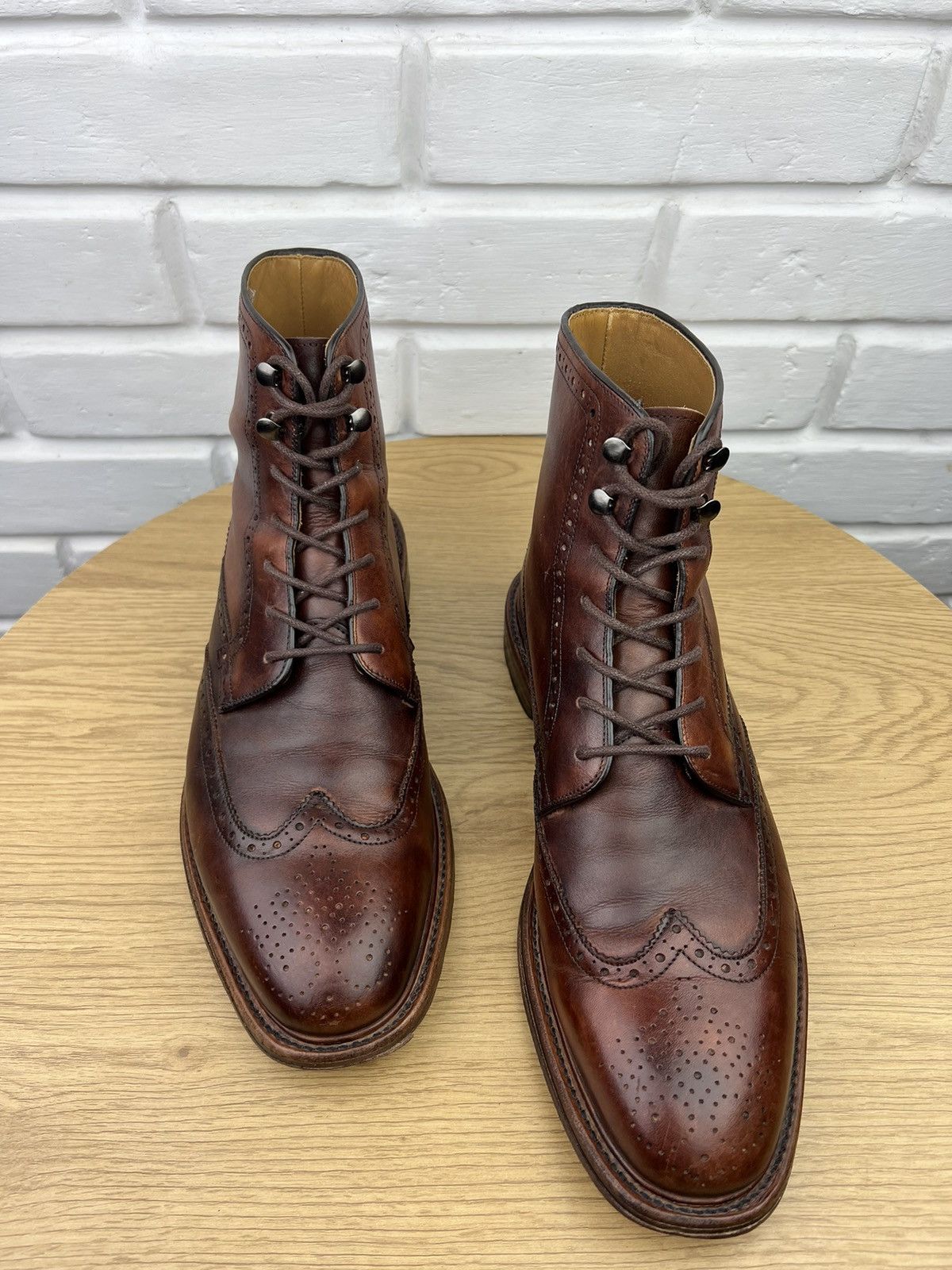 Oliver Sweeney Oliver Sweeney Brogue Boots Leather Shoes Liscolman Dark Tan Size US 10.5 / EU 43-44 - 5 Thumbnail