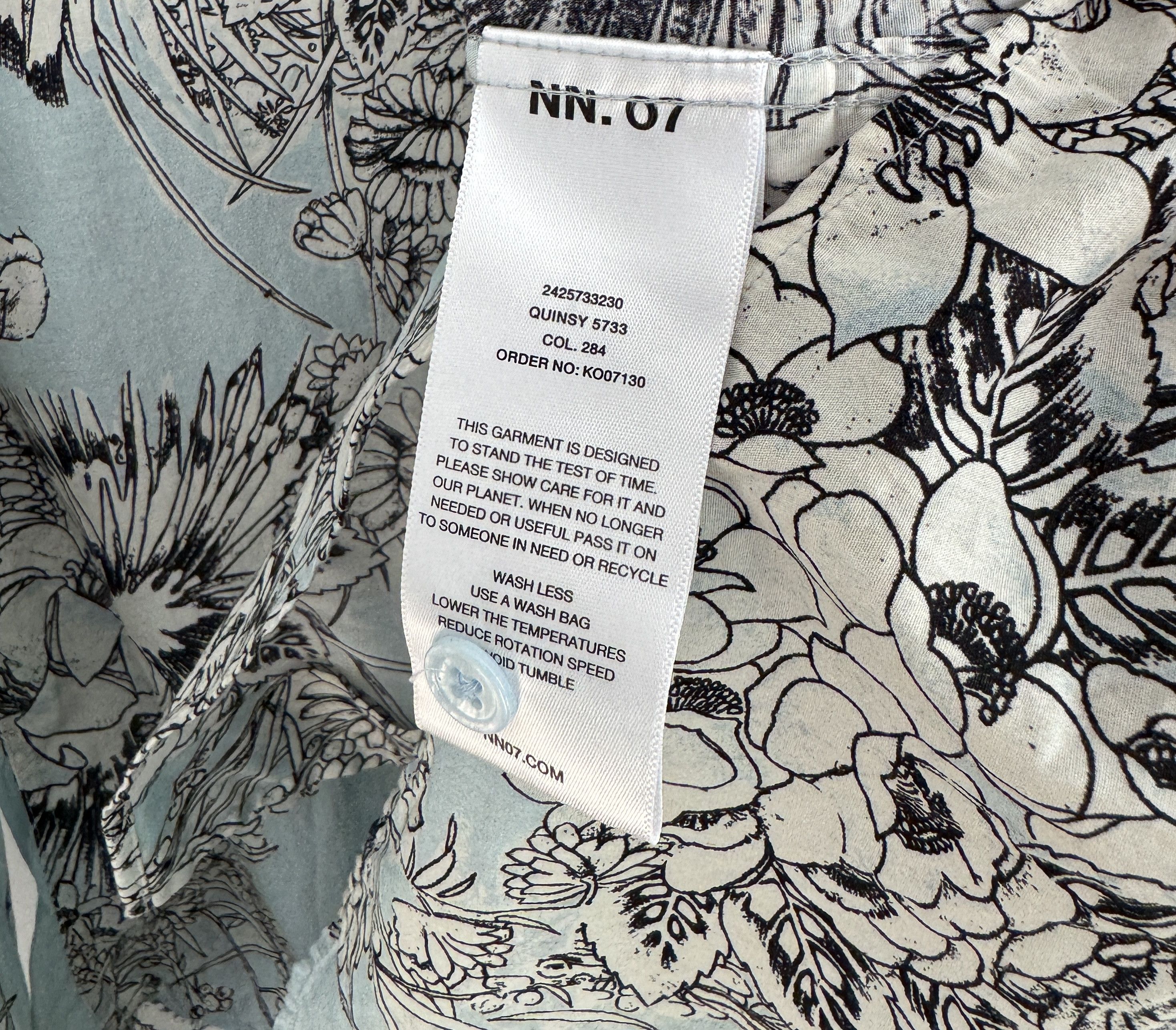 NN07 NN07 Quinsy Printed Shirt Men's Floral Blue Size L Size US L / EU 52-54 / 3 - 5 Thumbnail