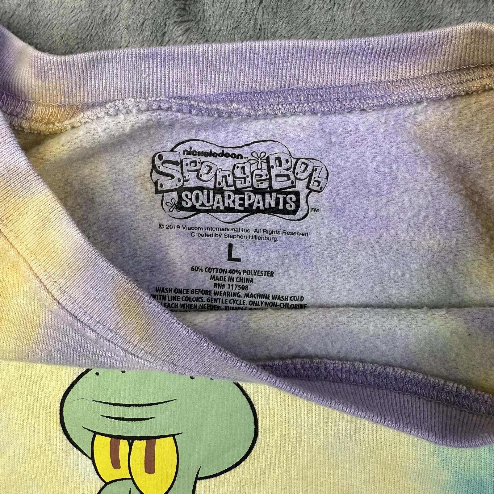 Nickelodeon Nickelodeon SpongeBob SquarePants Tie-Dye Sweatshirt Size US L / EU 52-54 / 3 - 3 Thumbnail