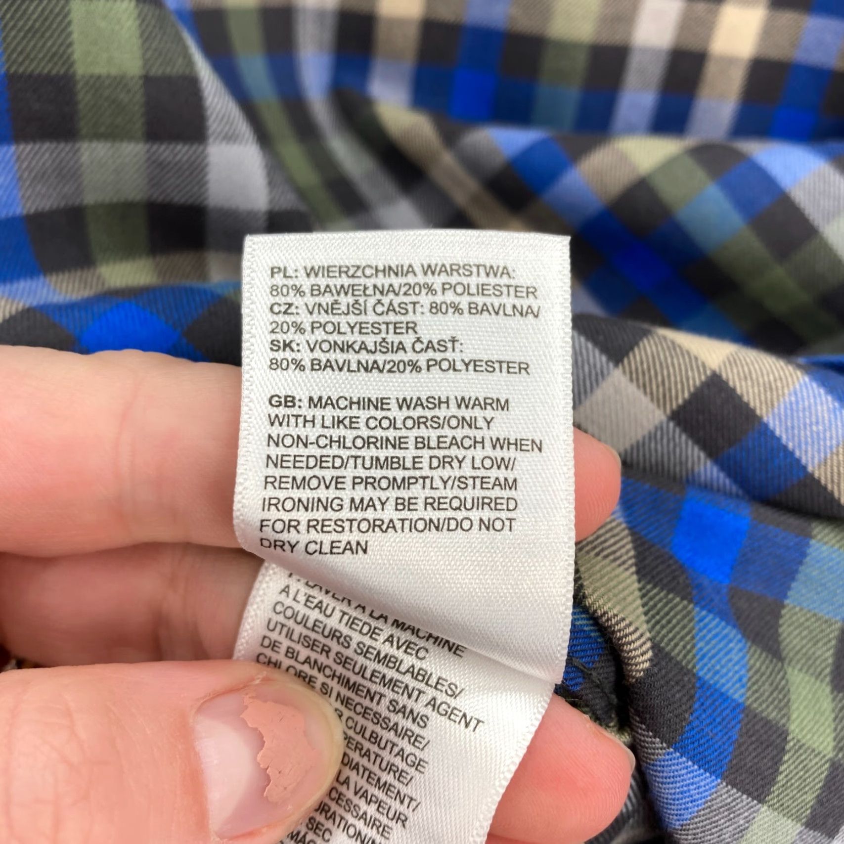 The North Face The North Face Long Sleeve Button Up Shirt Mens XL Blue Plaid Hiking Travel Camp Size US XL / EU 56 / 4 - 6 Thumbnail