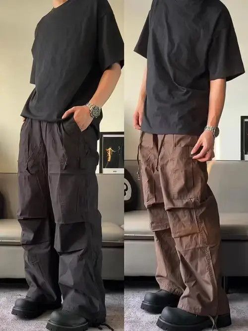 Designer × Japanese Brand × Vintage faded military baggy cargo pants Size US 32 / EU 48 - 3 Thumbnail