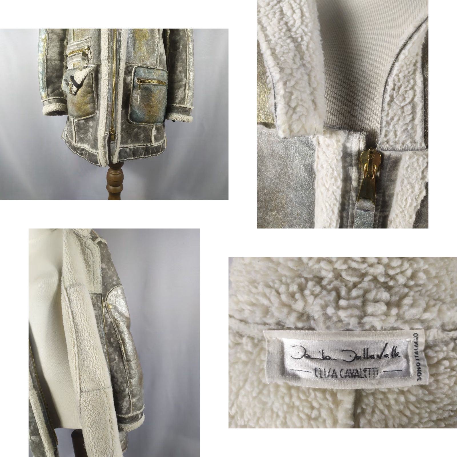 Vintage Elisa Cavaletti Daniela Dallavalle Coat Women Long Sleeve Gray Size L Overcoat Vintage No Size L / US 10 / IT 46 - 8 Thumbnail
